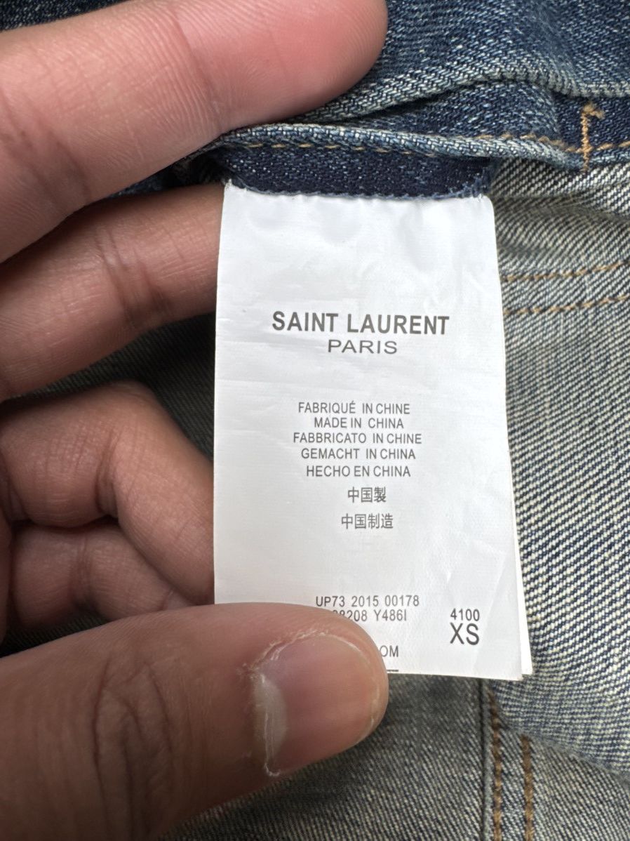 Saint Laurent Paris Saint Laurent Denim Jacket Size XS / US 0-2 / IT 36-38 - 3 Thumbnail
