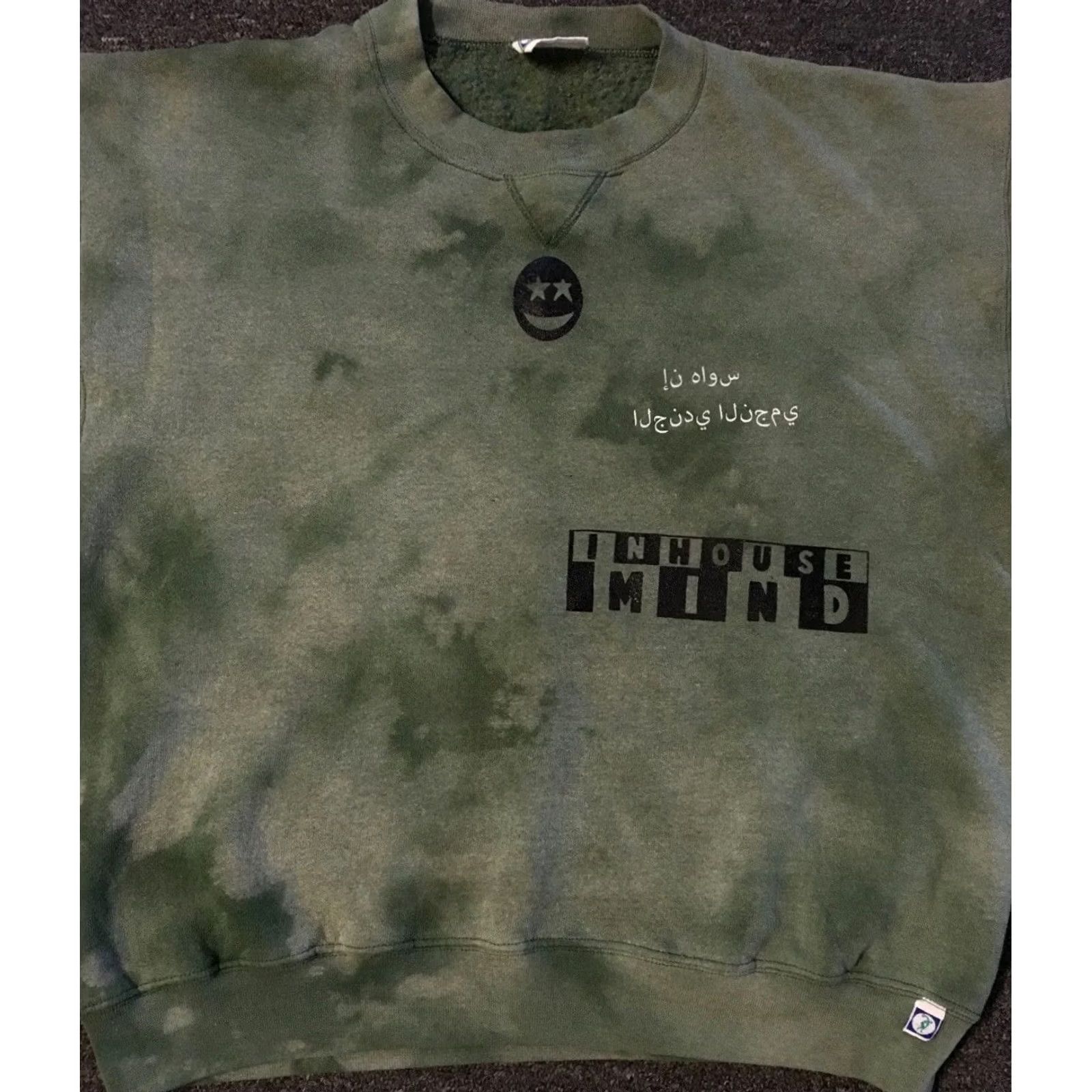 Vintage VINTAGE 90s Discus Inhouse Mind Faded Acid Washed Sweatshirt M USA Surf Skate Grunge Vaporwave Beach OP Hoodie Men Green Size M Size US M / EU 48-50 / 2 - 5 Thumbnail