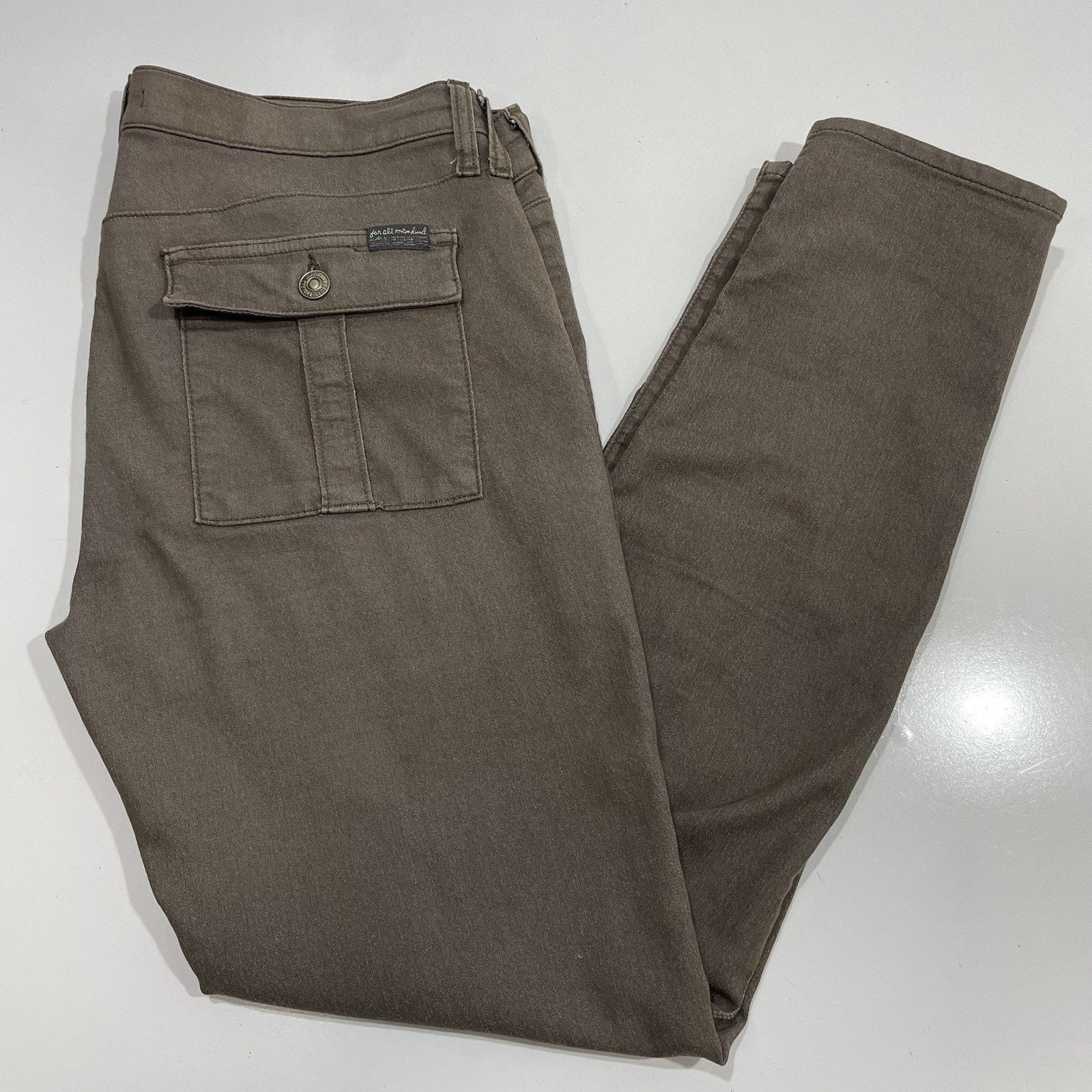 7 For All Mankind 7 For All Mankind Ankle Zip Skinny Jeans Size 32 (34”) USA Size 34" / US 12 / IT 48 - 9 Thumbnail