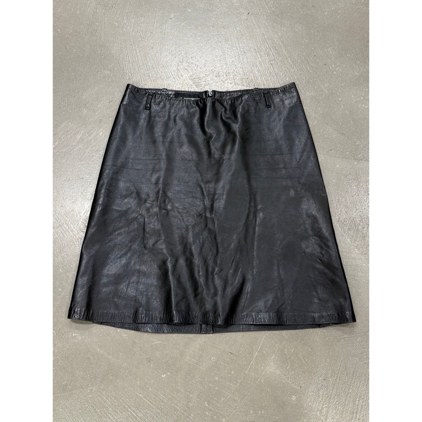 Ann Demeulemeester 1990s Ann Demeulemeester leather skirt Size S / US 4 / IT 40 - 1 Thumbnail