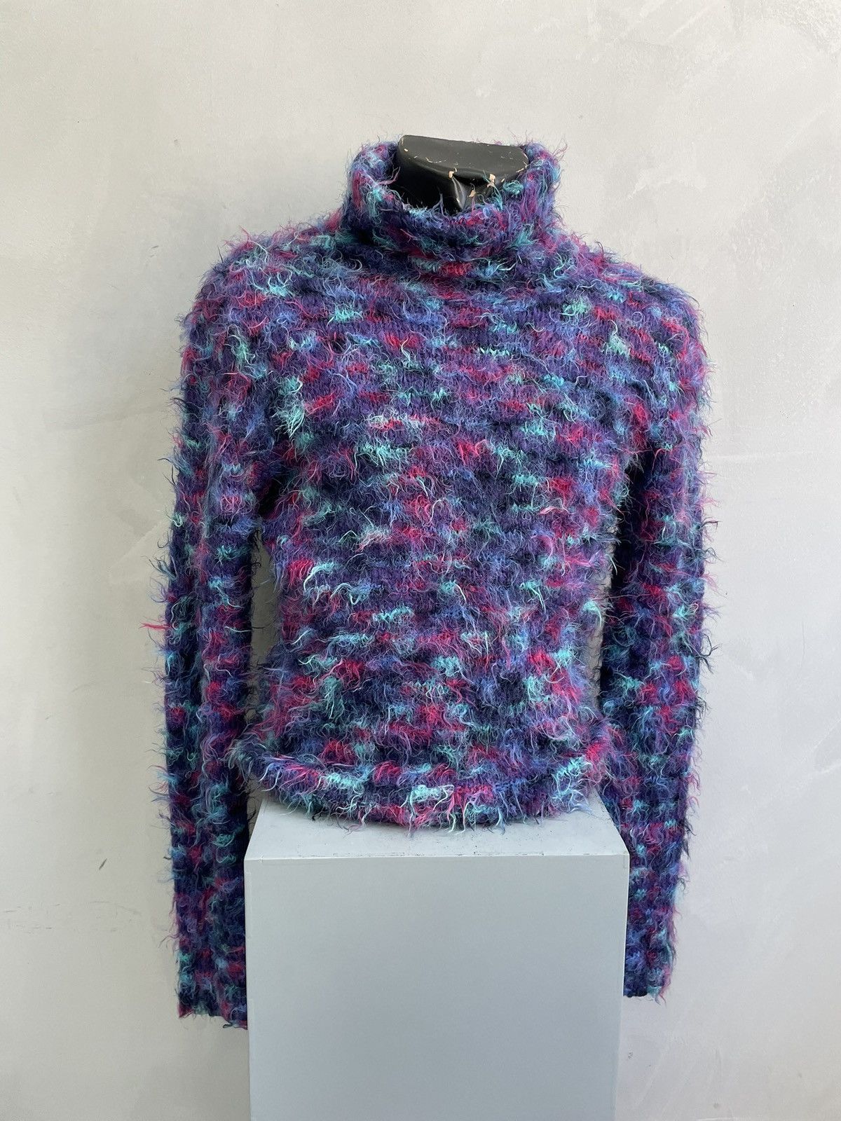 Kapital Rare mohair turtle neck Coogi style sweater y2k Size US S / EU 44-46 / 1 - 1 Thumbnail