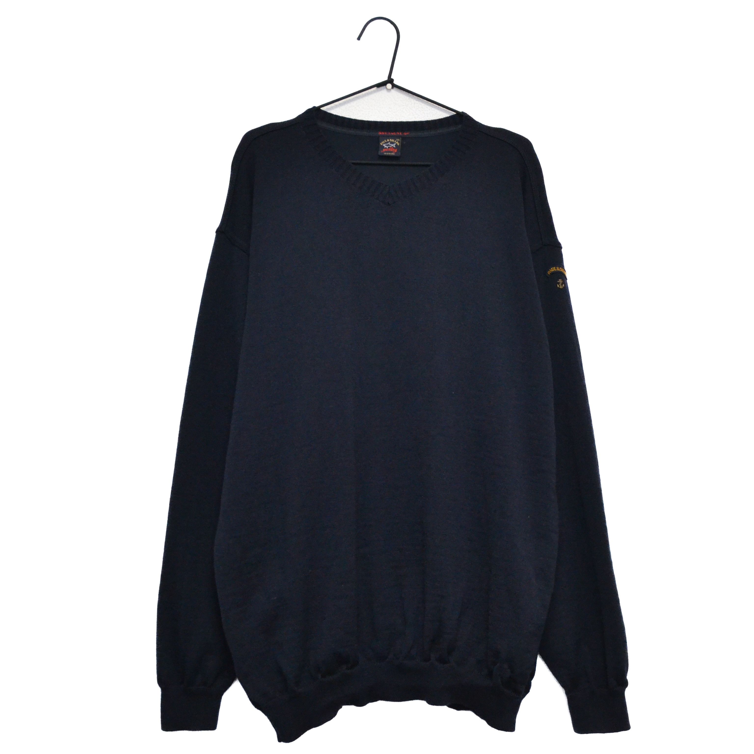 Paul & Shark Paul & Shark 100% Wool Men’s Dark Blue Sweater Size US XXL / EU 58 / 5 - 1 Thumbnail