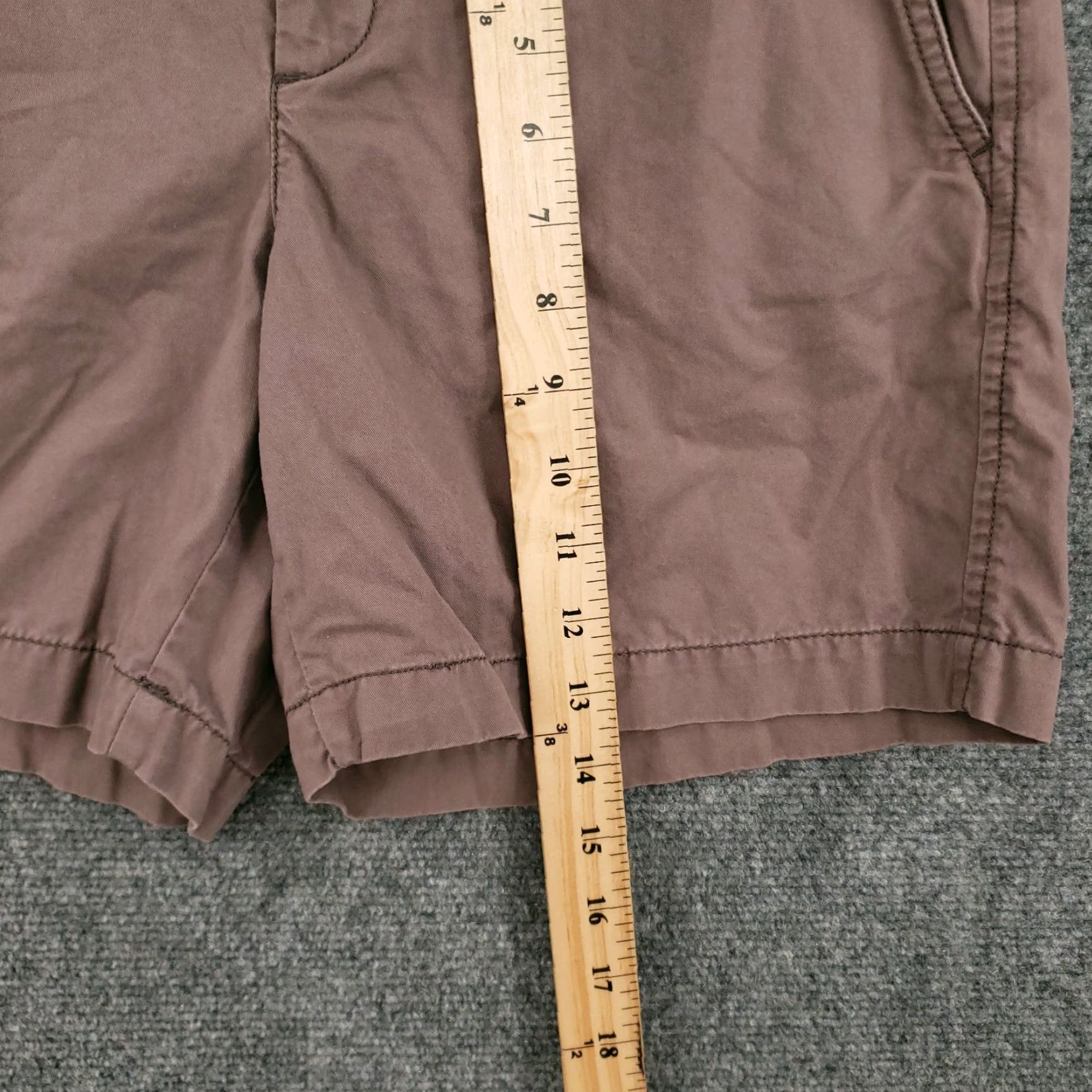 Ann Taylor Ann Taylor Loft Shorts Womens 4 Brown Chino Mid Rise Preppy Flat Front Cotton Shirt? Size 24" / US 00 / IT 34 - 6 Thumbnail