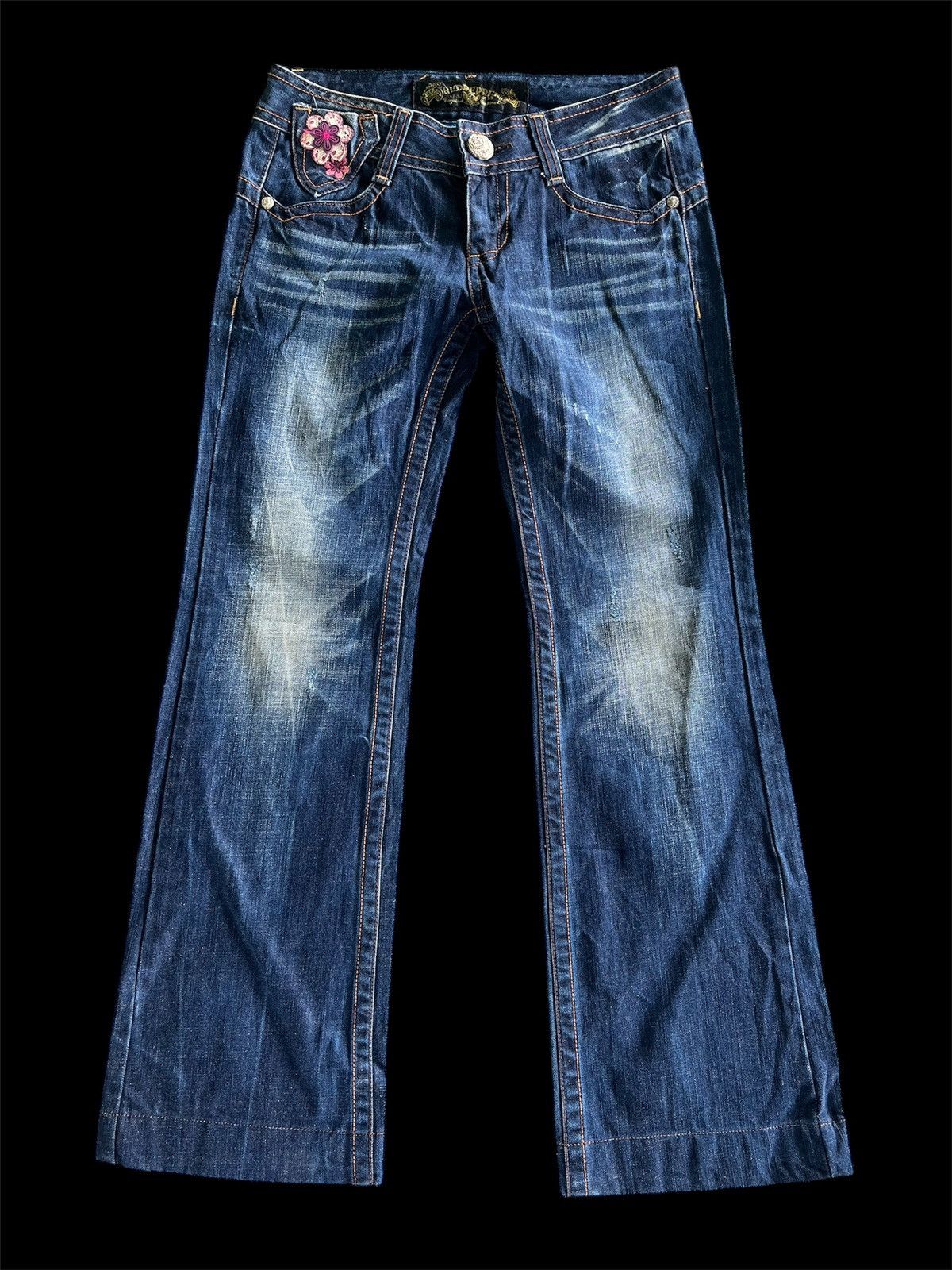Japanese Brand × Vintage Flare Red Pepper Denim Size US 30 / EU 46 - 1 Thumbnail