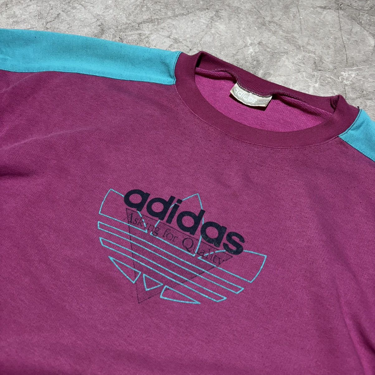 Adidas Vintage Adidas Baggy Sweatshirt West Germany Style Xl Size US XL / EU 56 / 4 - 3 Thumbnail