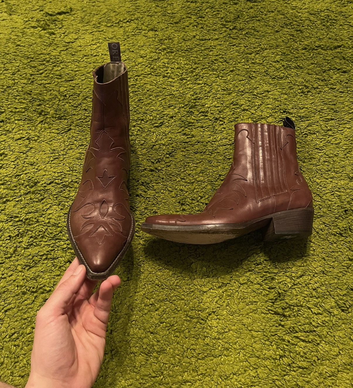 Sartore Sartore Paris western cowboy style real leather boots Size US 7 / IT 37 - 1 Thumbnail