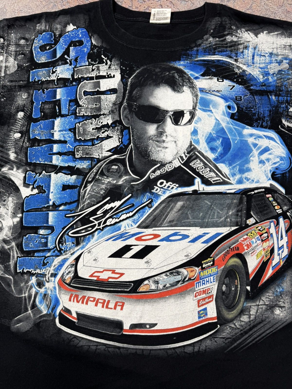 NASCAR Tony Stewart Vintage NASCAR T-Shirt Size US XXL / EU 58 / 5 - 6 Thumbnail