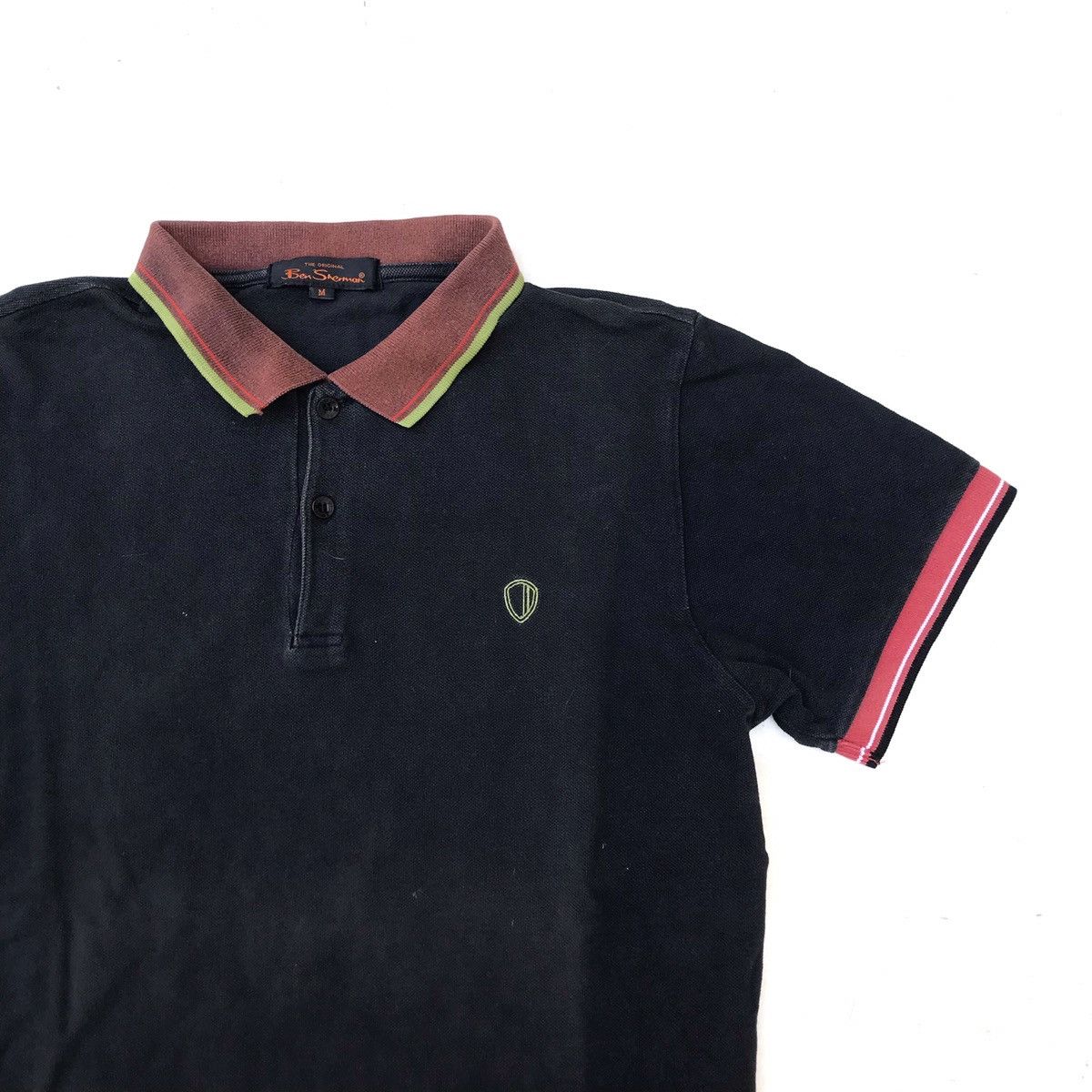 Ben Sherman × Other UK Vintage Ben Sherman Plectrum Polo shirt Black polo sweet Size US M / EU 48-50 / 2 - 3 Thumbnail