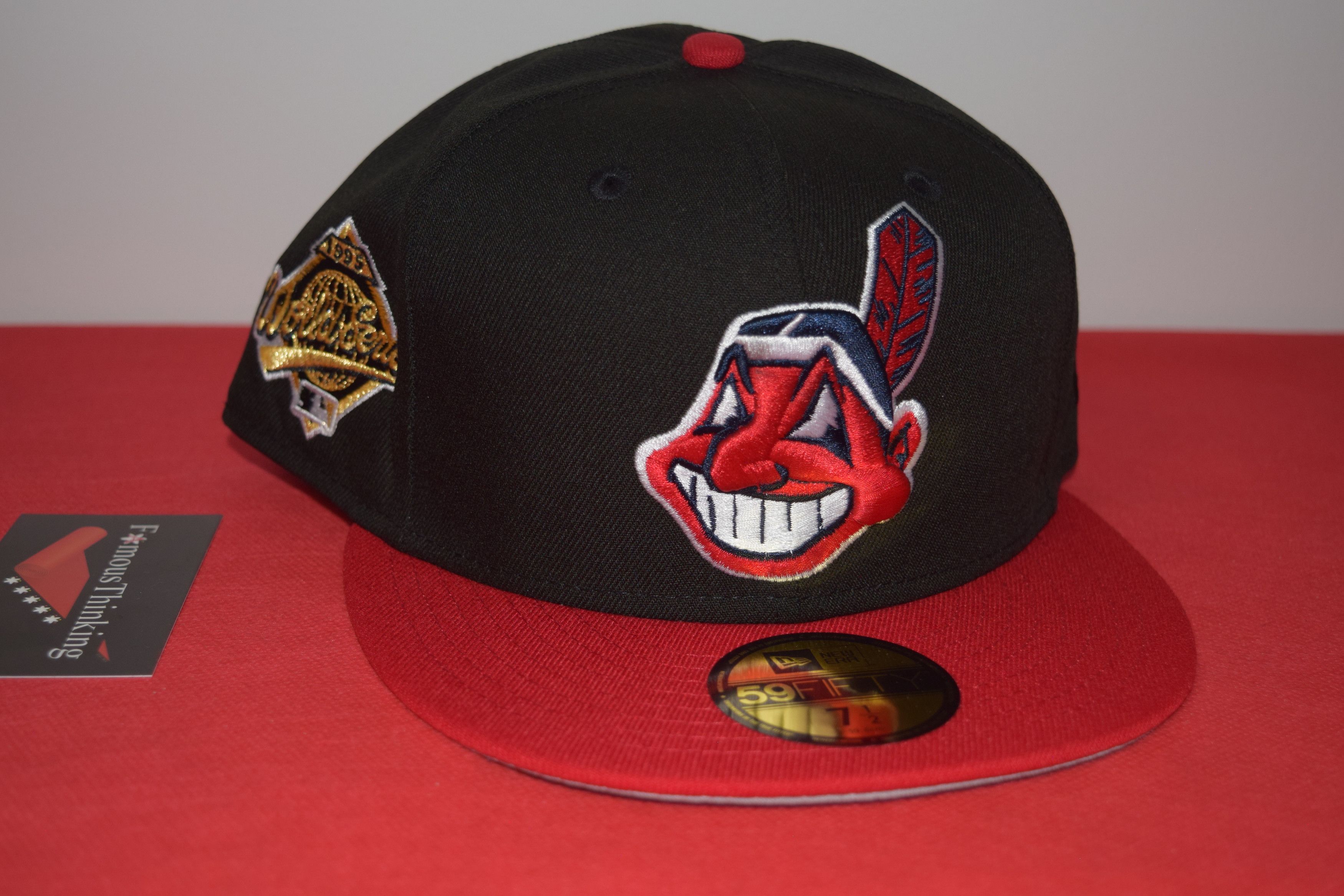 New Era New Era Cleveland Indians Chief Wahoo 1995 WS Patch Hat Size ONE SIZE - 7 Thumbnail