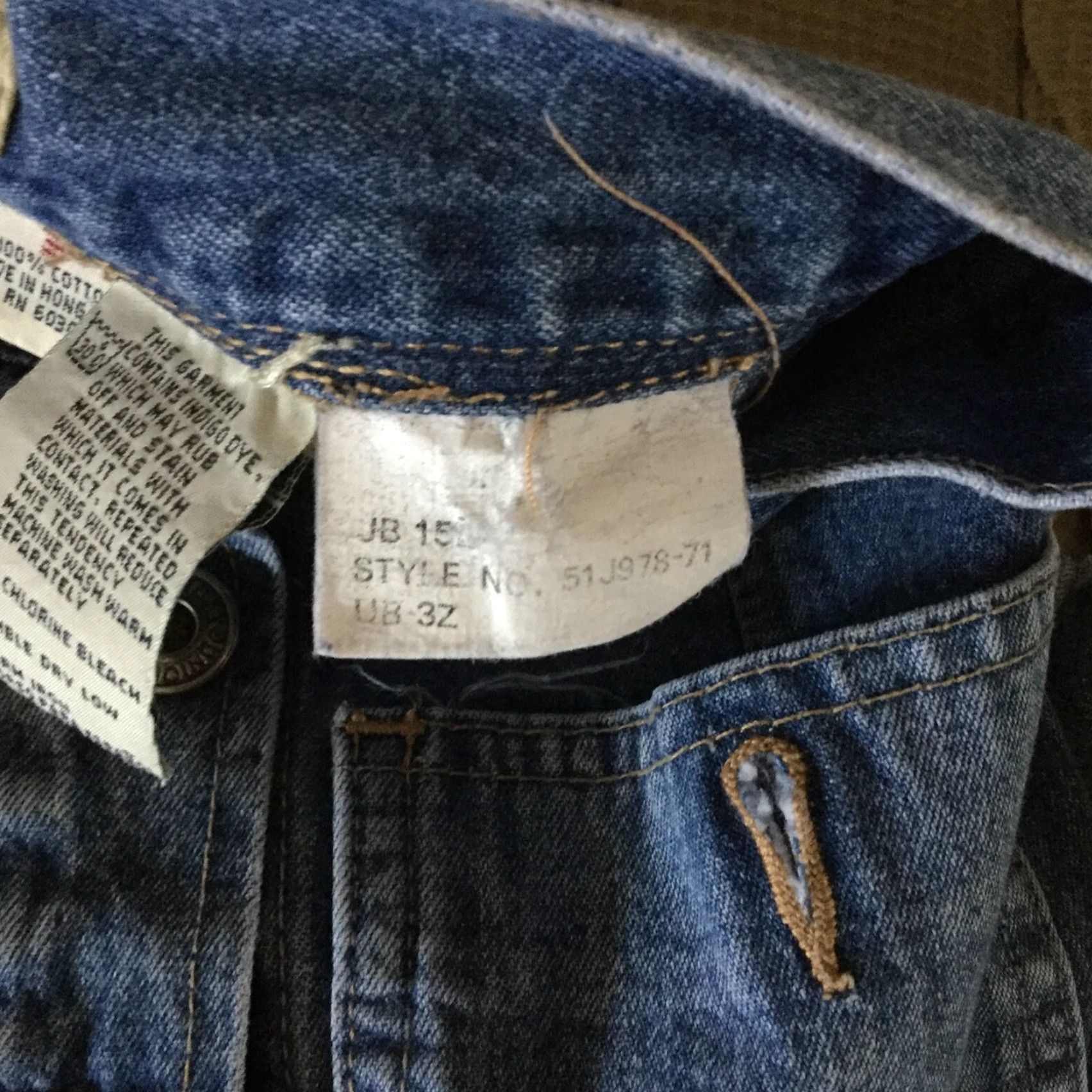 Vintage VINTAGE UNIONBAY Denim Mini Skirt Juniors Size 3 A-Line Blue 90s Womens Size 26" / US 2 / IT 38 - 5 Thumbnail