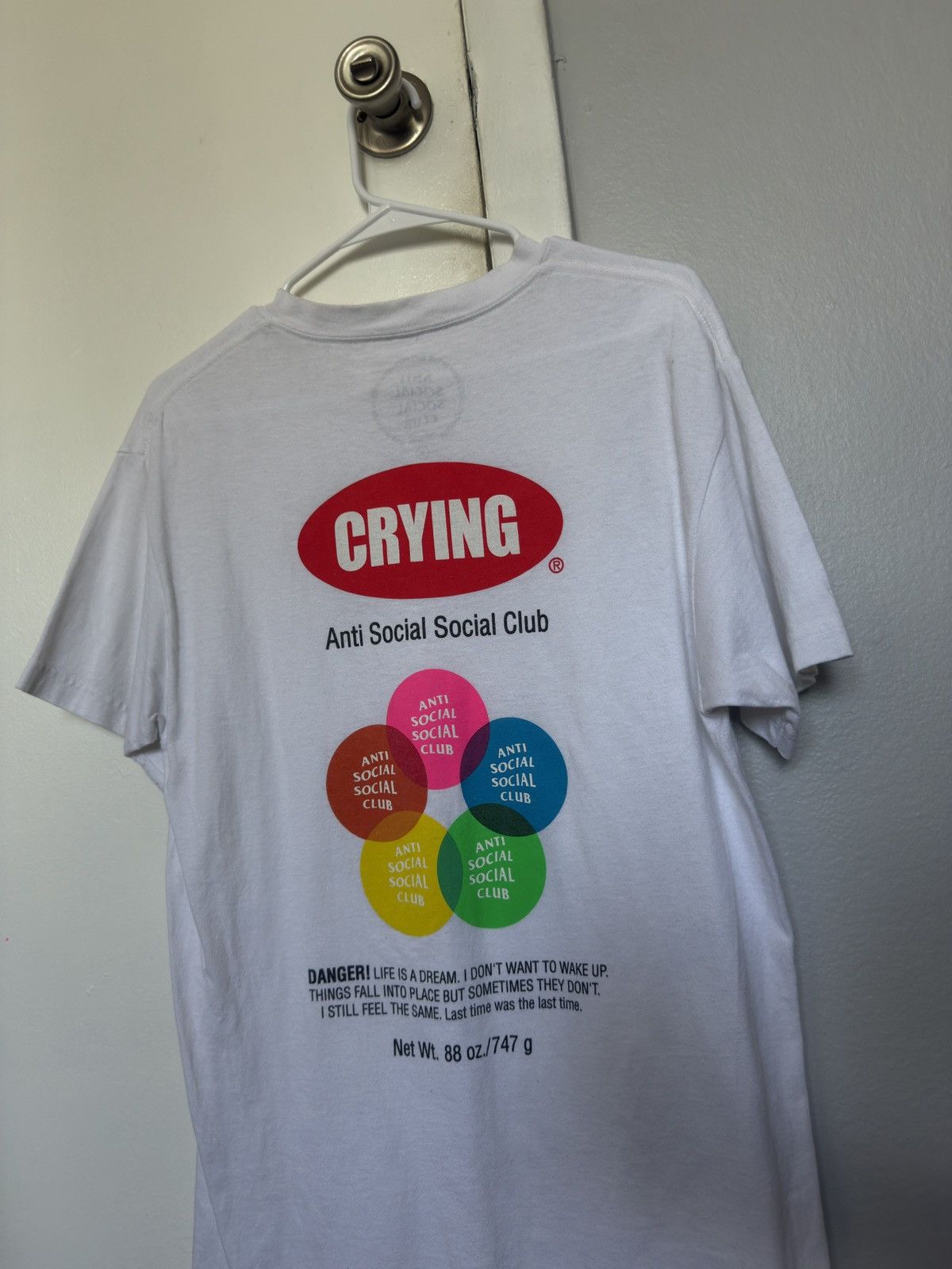 Anti Social Social Club Anti Social Social Club Crying Tee Size US M / EU 48-50 / 2 - 2 Thumbnail