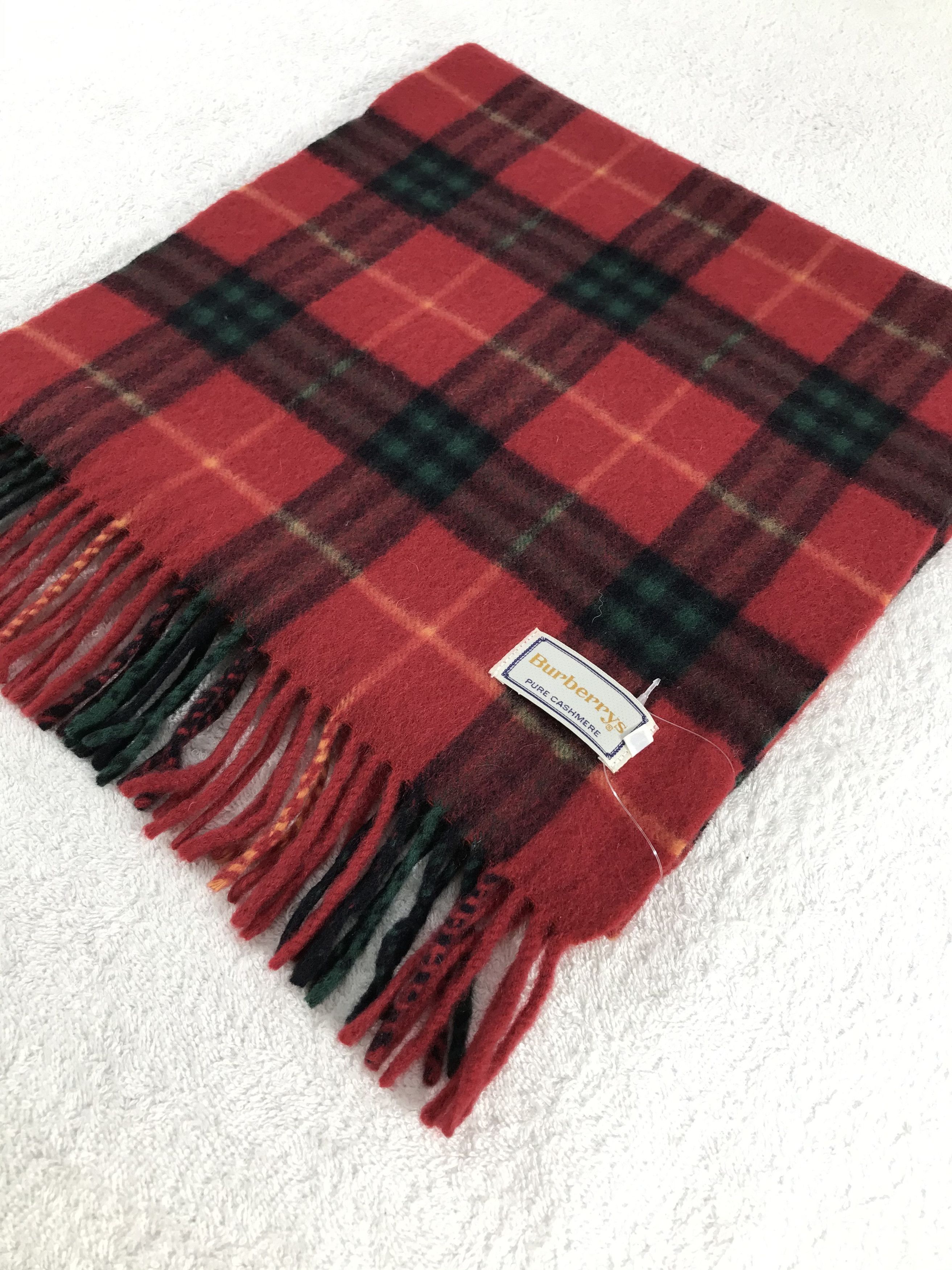 Burberry × Vintage Burberry Scarf / Muffler / Neckwear - WW1480 Size ONE SIZE - 3 Thumbnail