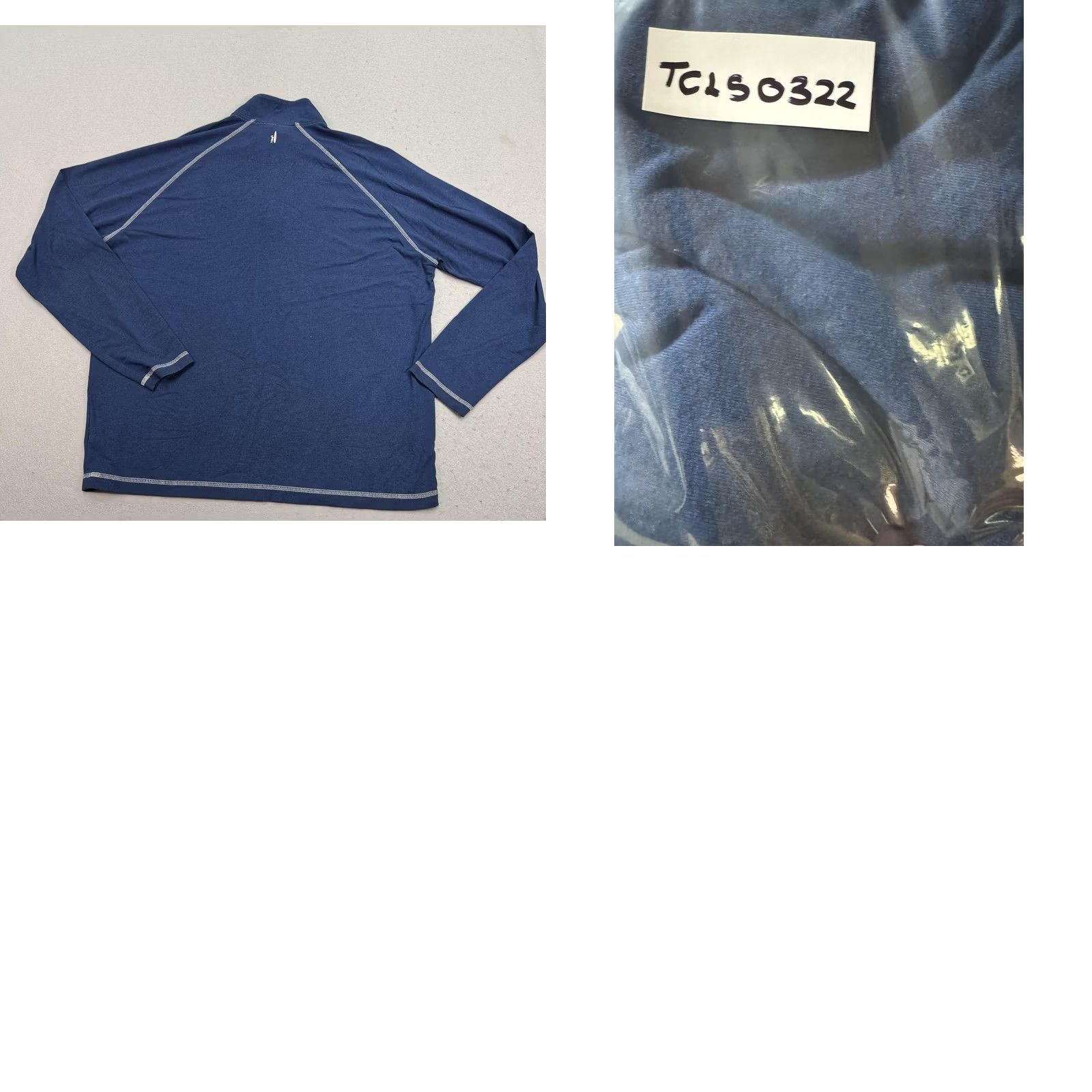 johnnie-O Johnnie-O Sweater Mens XL Blue Bamboo Performance Pullover Quarter Zip Natural Size US XL / EU 56 / 4 - 9 Thumbnail