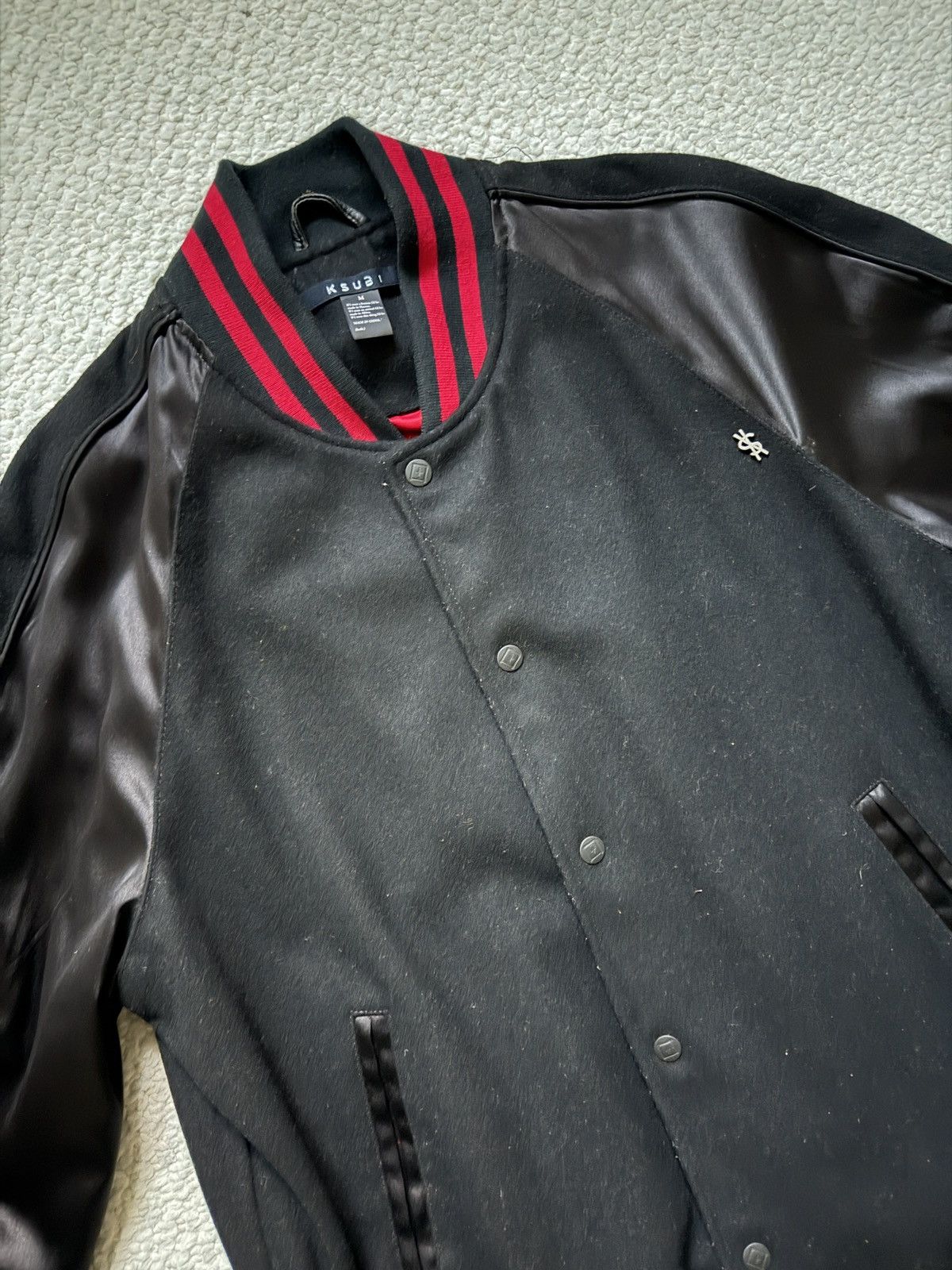 Ksubi Ksubi Satin/Wool Raglan Varsity Jacket Size US M / EU 48-50 / 2 - 3 Thumbnail