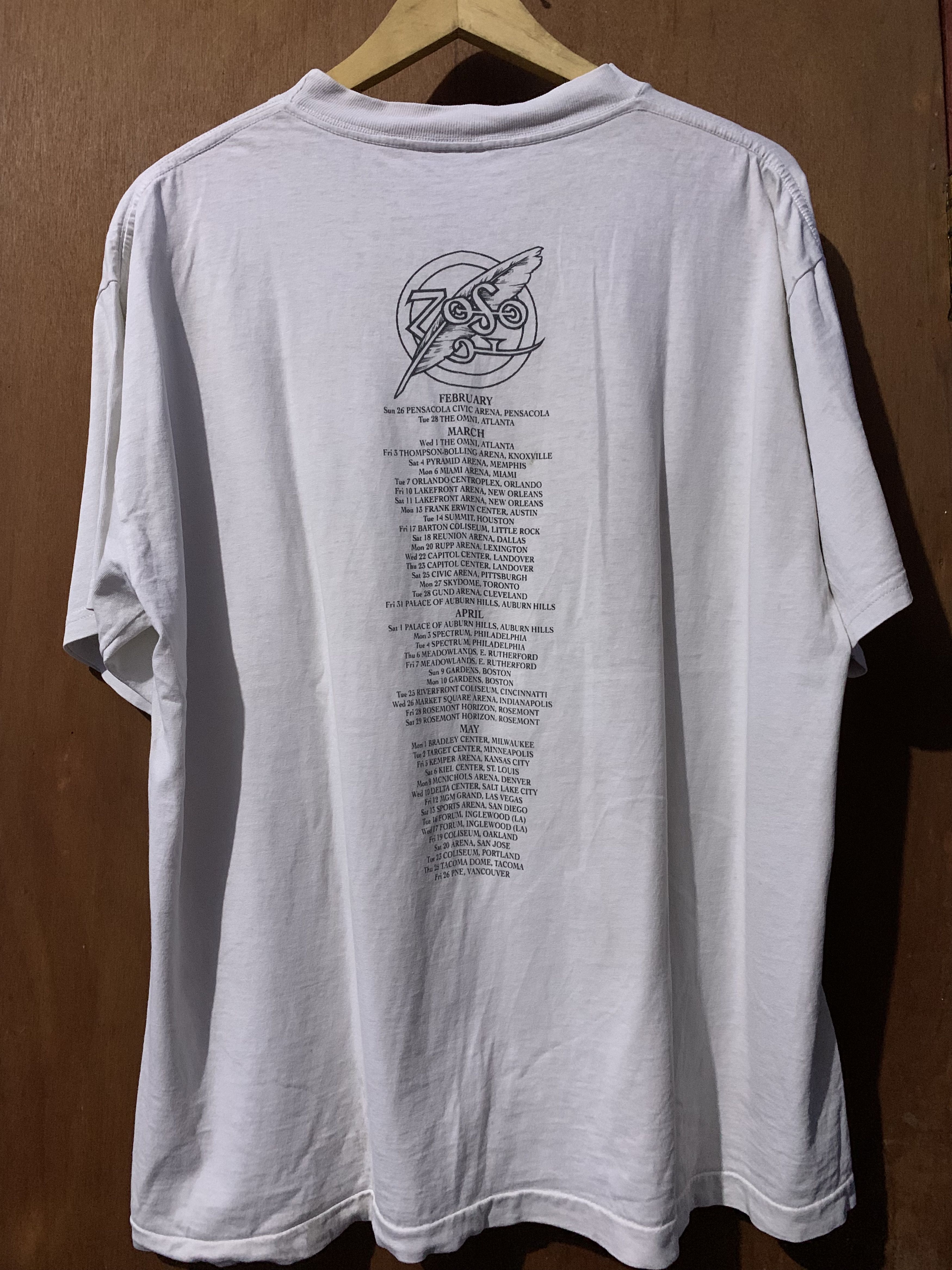 Tultex Jimmy Page Robert Plant Page And Plant World Tour 1995 Size US XL / EU 56 / 4 - 9 Thumbnail