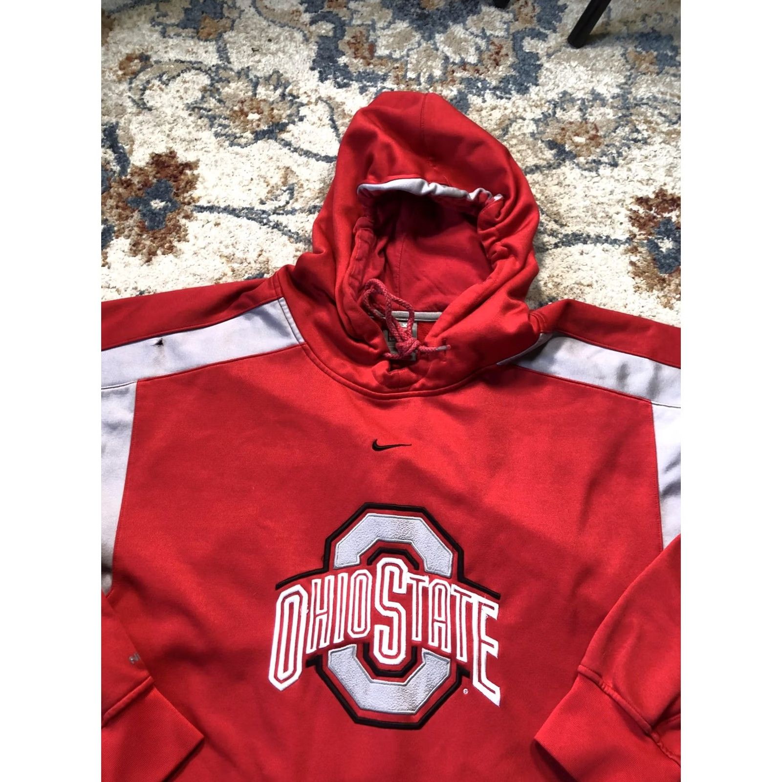Nike VINTAGE Ohio State Hoodie Mens XL Red Nike Fit Therma Pullover Sweatshirt Buckeyes NCAA Size US XL / EU 56 / 4 - 6 Thumbnail