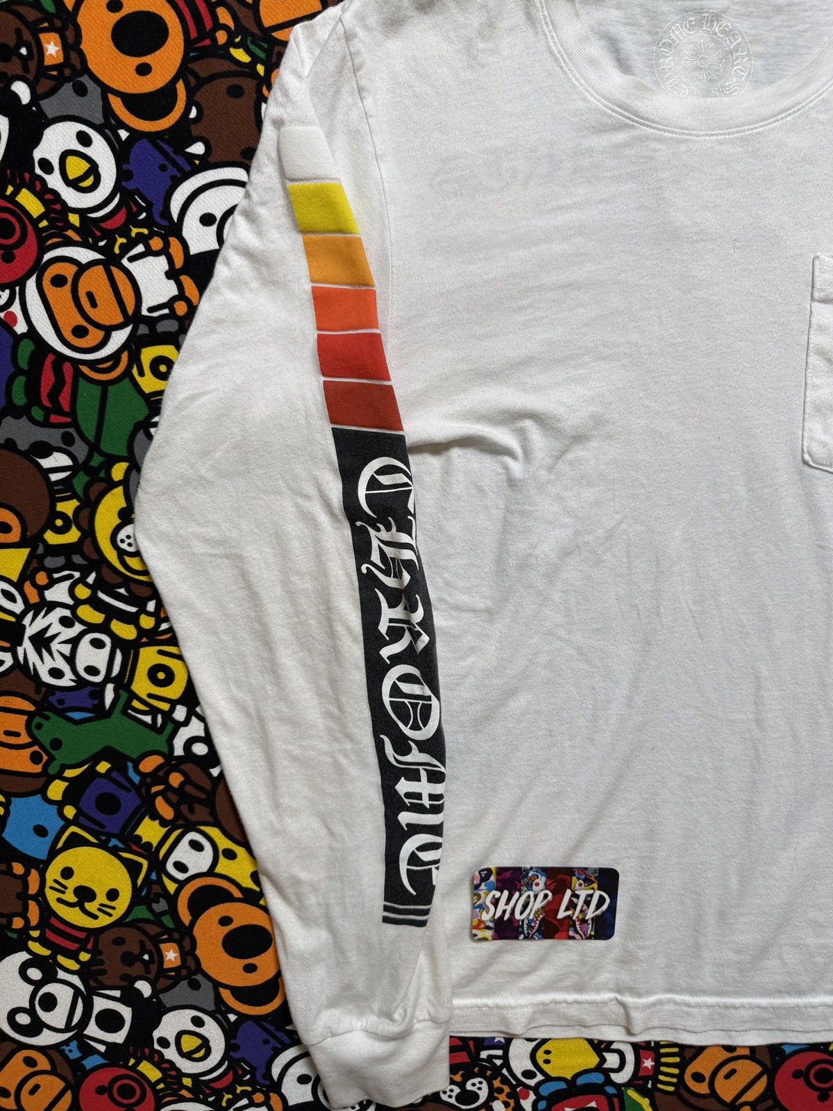 Chrome Hearts Chrome Hearts White Charge Up Long Sleeve Tee Size US S / EU 44-46 / 1 - 5 Thumbnail