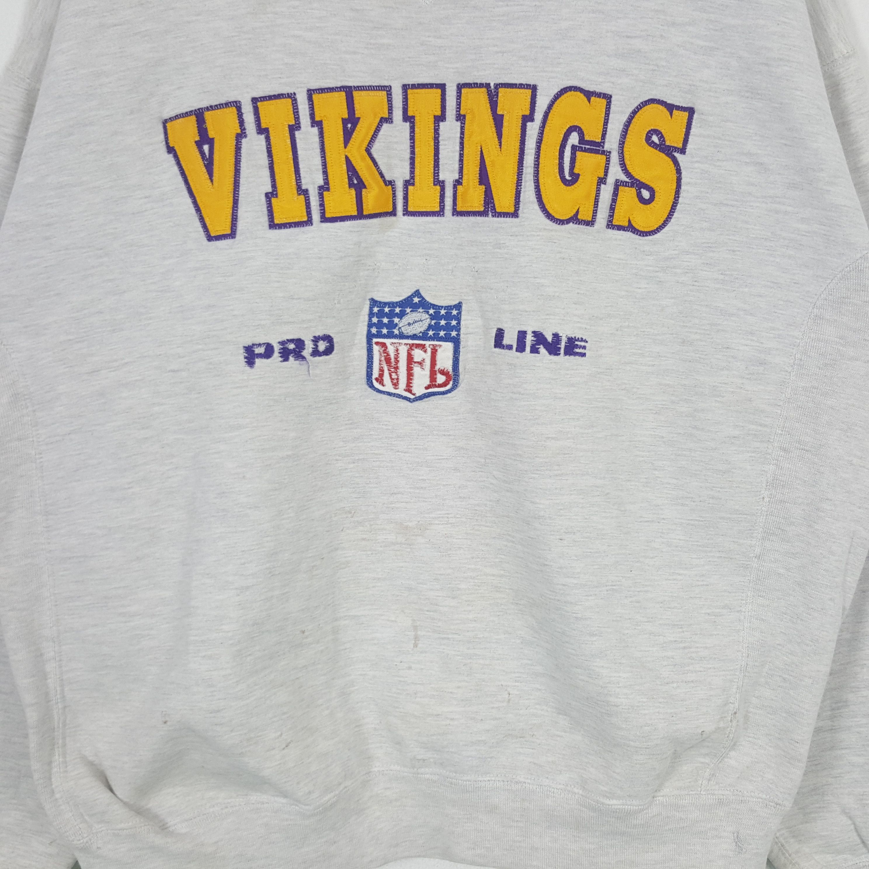 NFL × Russell Athletic × Vintage Vintage Vikings American Football Team Sweatshirt C286N2 Size US L / EU 52-54 / 3 - 2 Thumbnail
