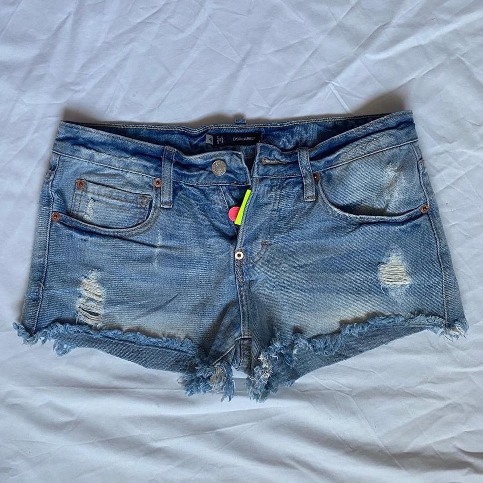 Dsquared2 Dsquared2 low rise denim mini shorts Size 28" / US 6 / IT 42 - 5 Thumbnail
