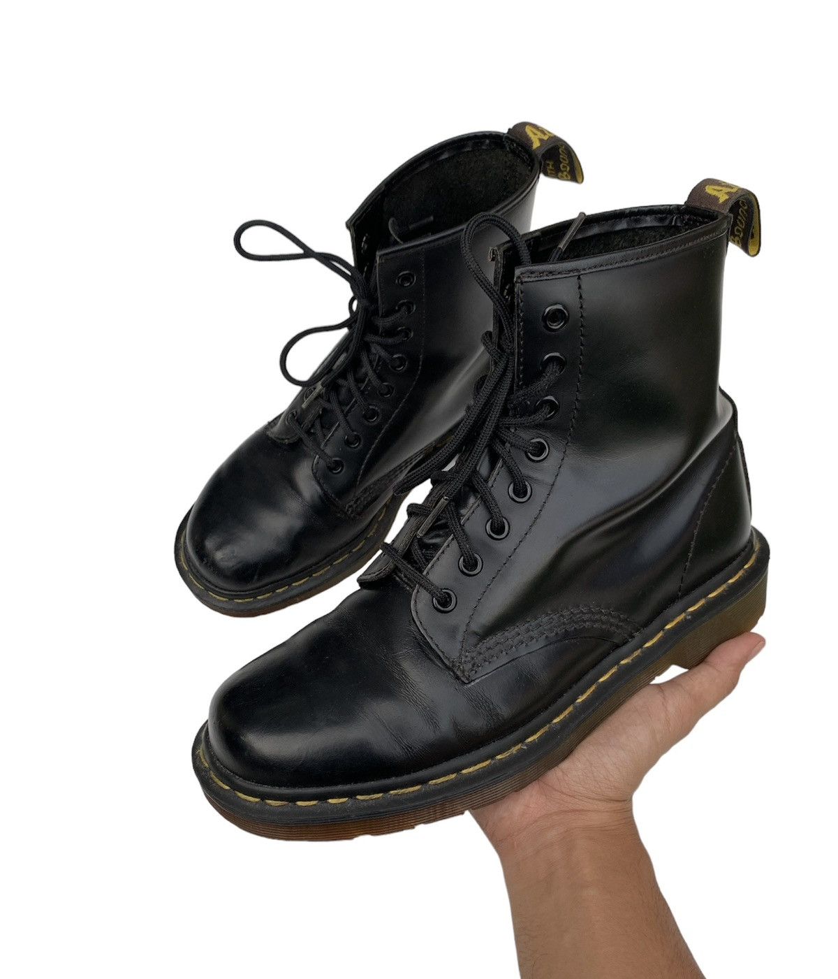 image of Dr Martens Dr. Martens 1460 8 Holes Made In England Boots in Black, Men's