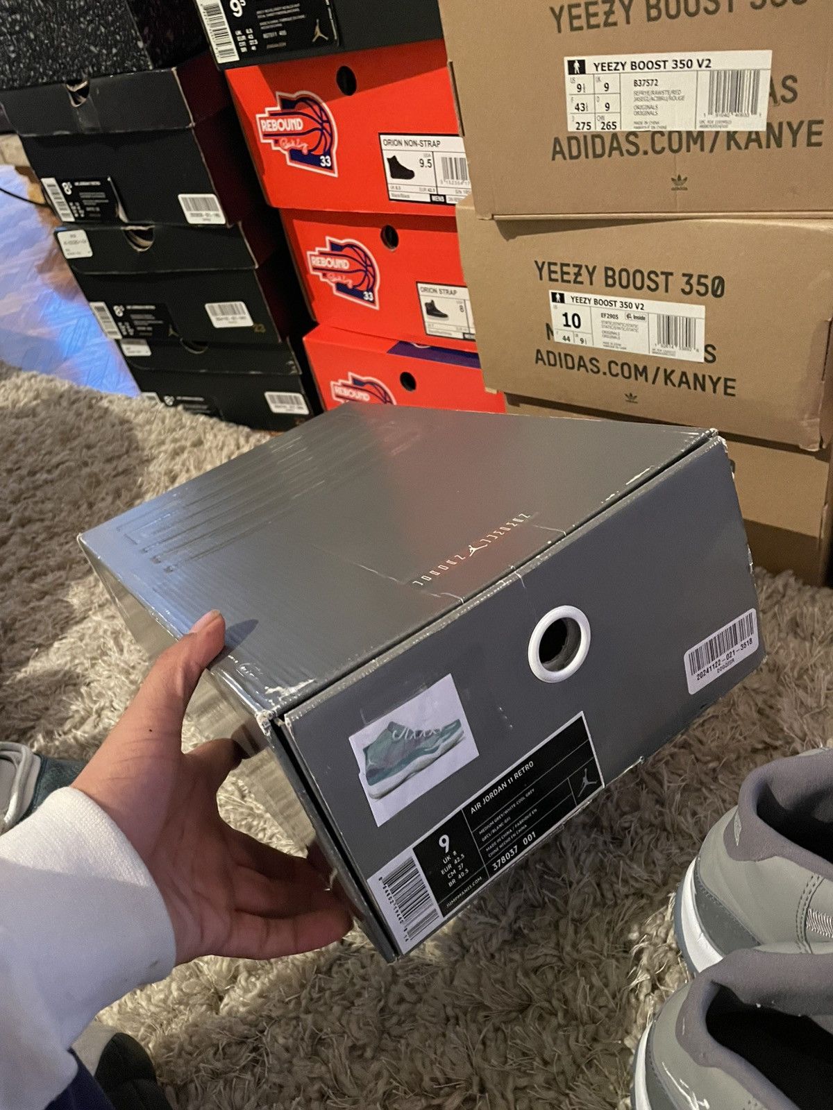 Jordan Brand Jordan 11 Cool Grey 2011 Release Size US 9 / EU 42 - 10 Thumbnail