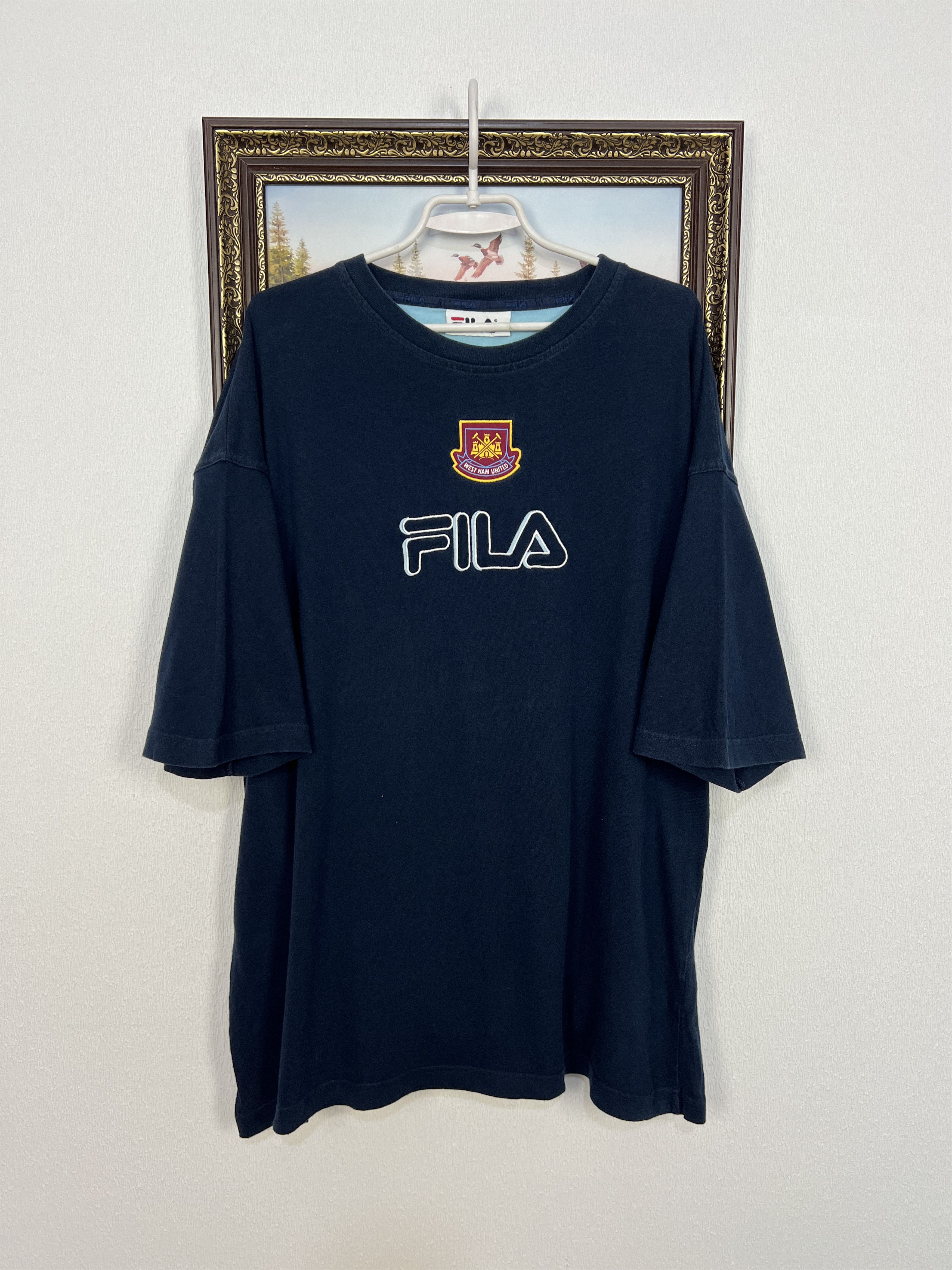 Fila Vintage Fila West Ham United Football Train Shirt Soccer Size US XXL / EU 58 / 5 - 1 Thumbnail