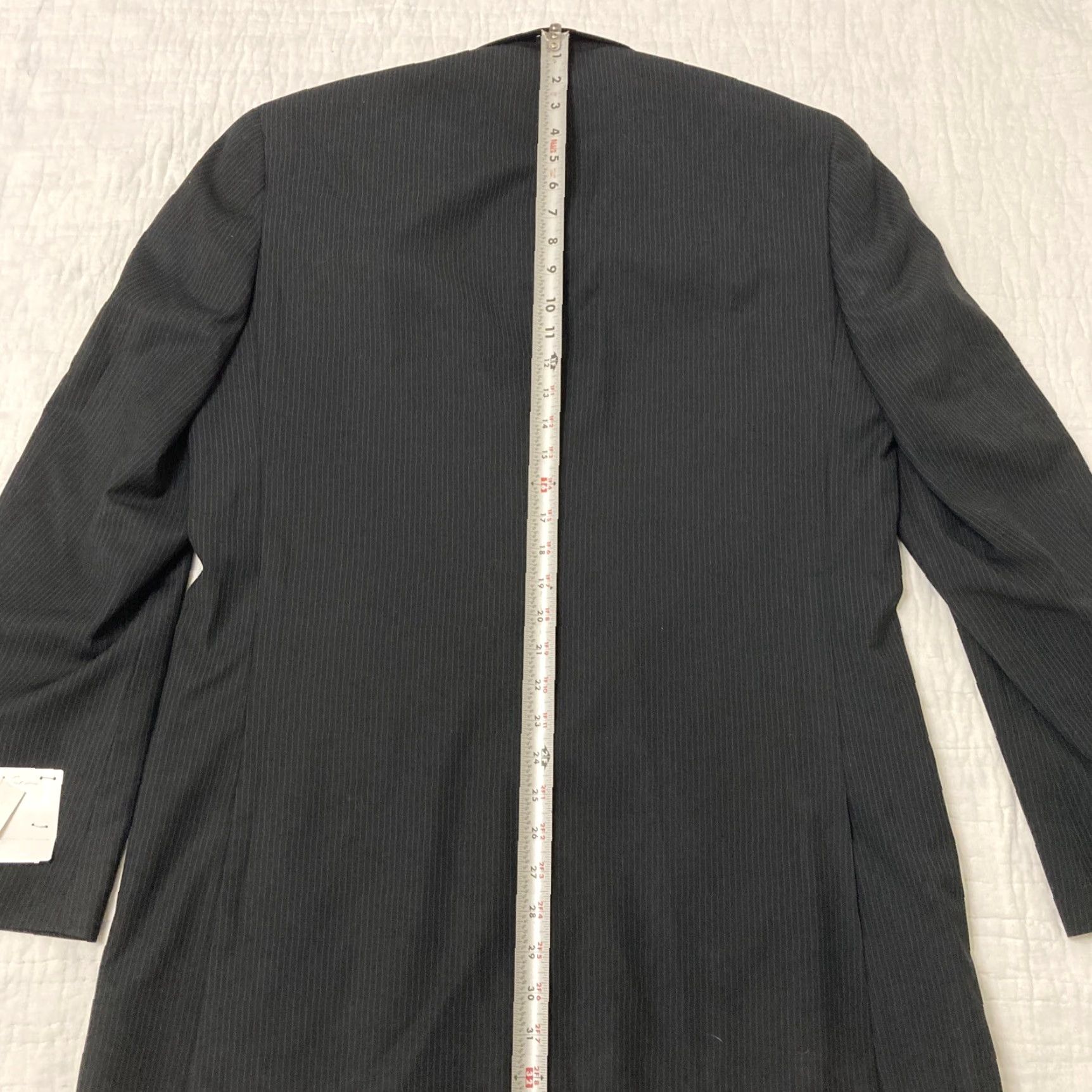 Kenneth Cole Kenneth Cole Black Suit Jacket 42L NWT Men’s Two-Button Double-Vented 2 Piece Separate Pinstripe Jacket Mens Regular Size 42R - 7 Thumbnail