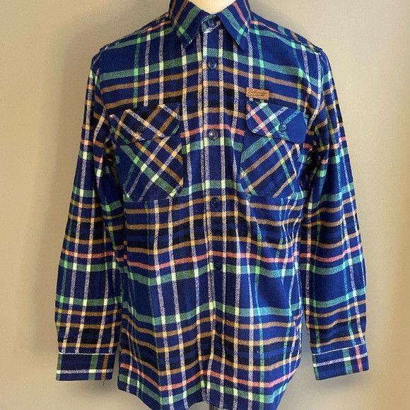 Billionaire Boys Club NWT Billionaire Boys Club Plaid Button Down Blue Shirt (M) Size US M / EU 48-50 / 2 - 1 Thumbnail
