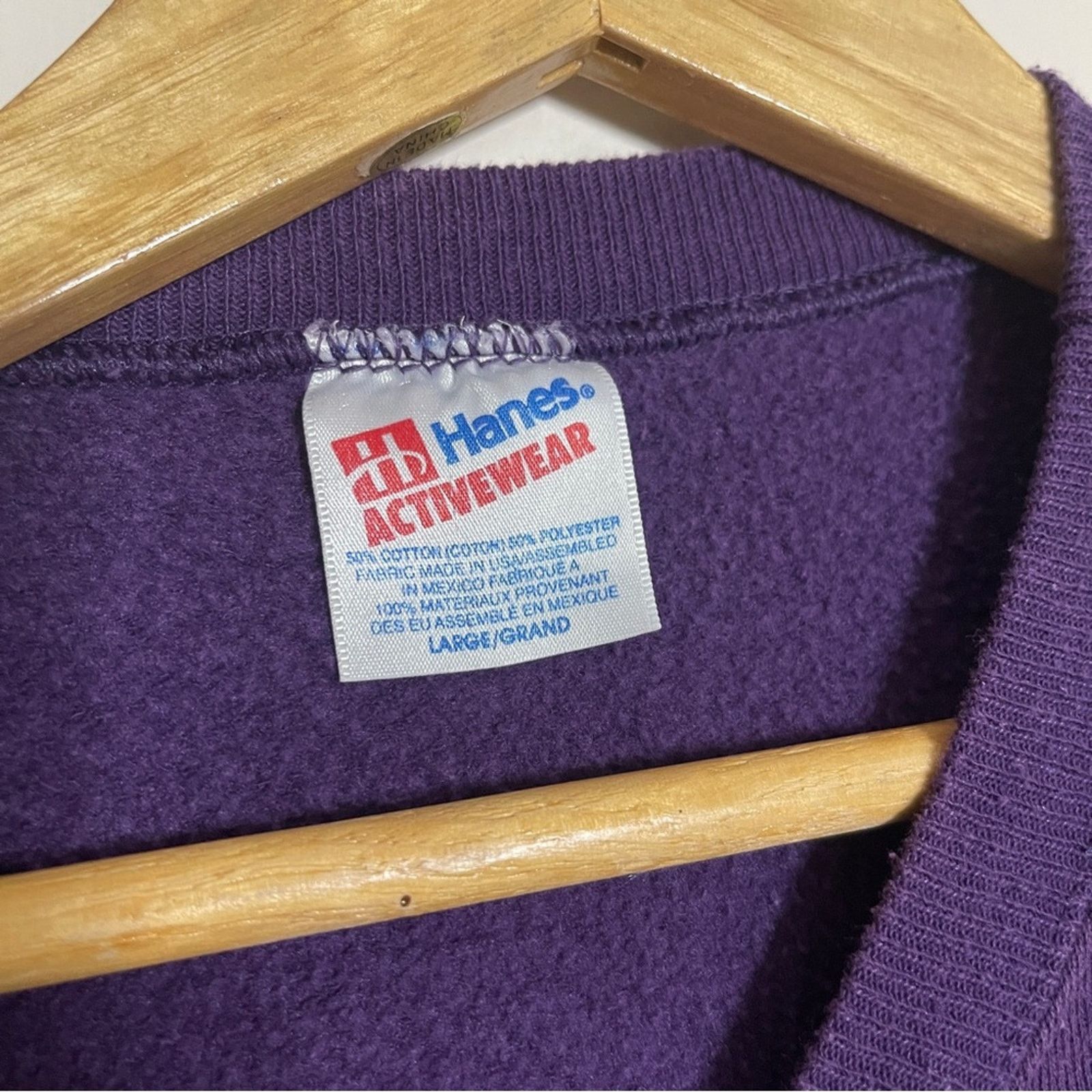 Hanes San Francisco 80’s Sailboat Sweatshirt Purple Size L Size L / US 10 / IT 46 - 4 Thumbnail