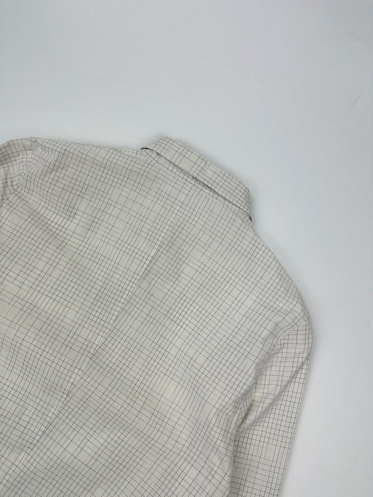 Miu Miu Miu Miu SS2000 White Checkered Plaid Shirt Size L / US 10 / IT 46 - 6 Thumbnail