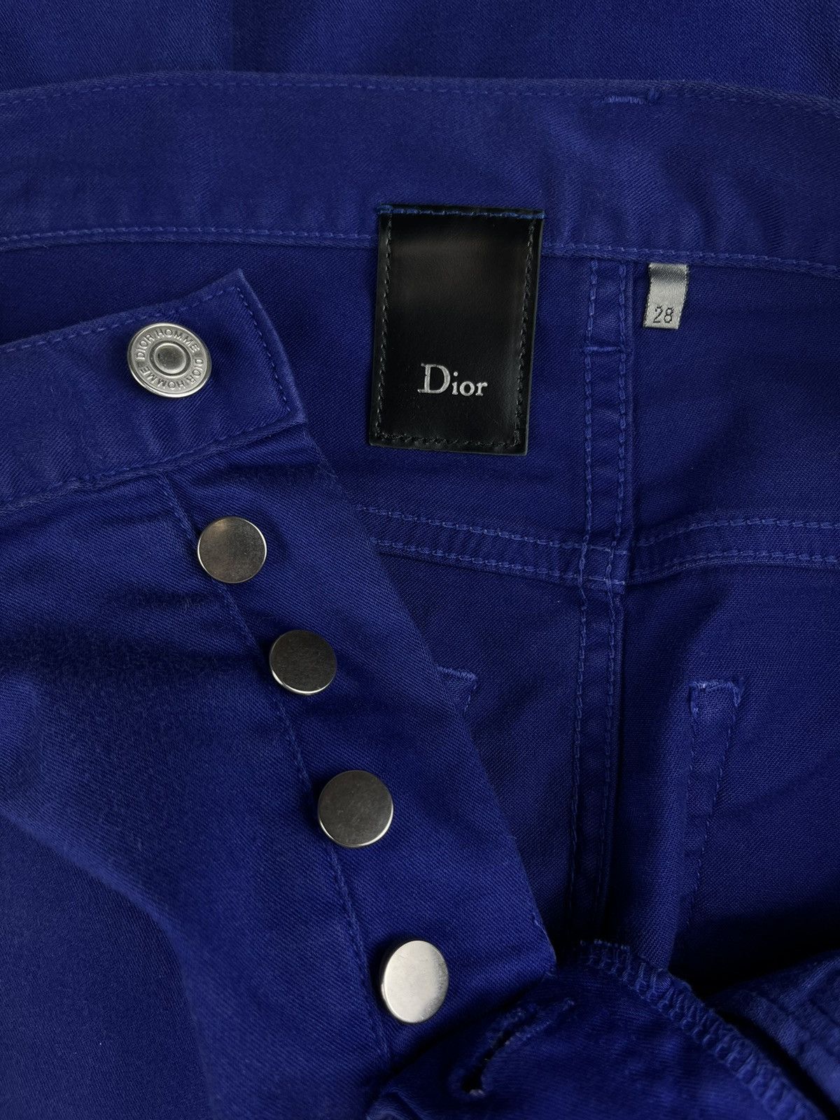 Dior SS09 Dior Homme Planisphere Blue Cotton Jeans Size US 28 / EU 44 - 6 Thumbnail