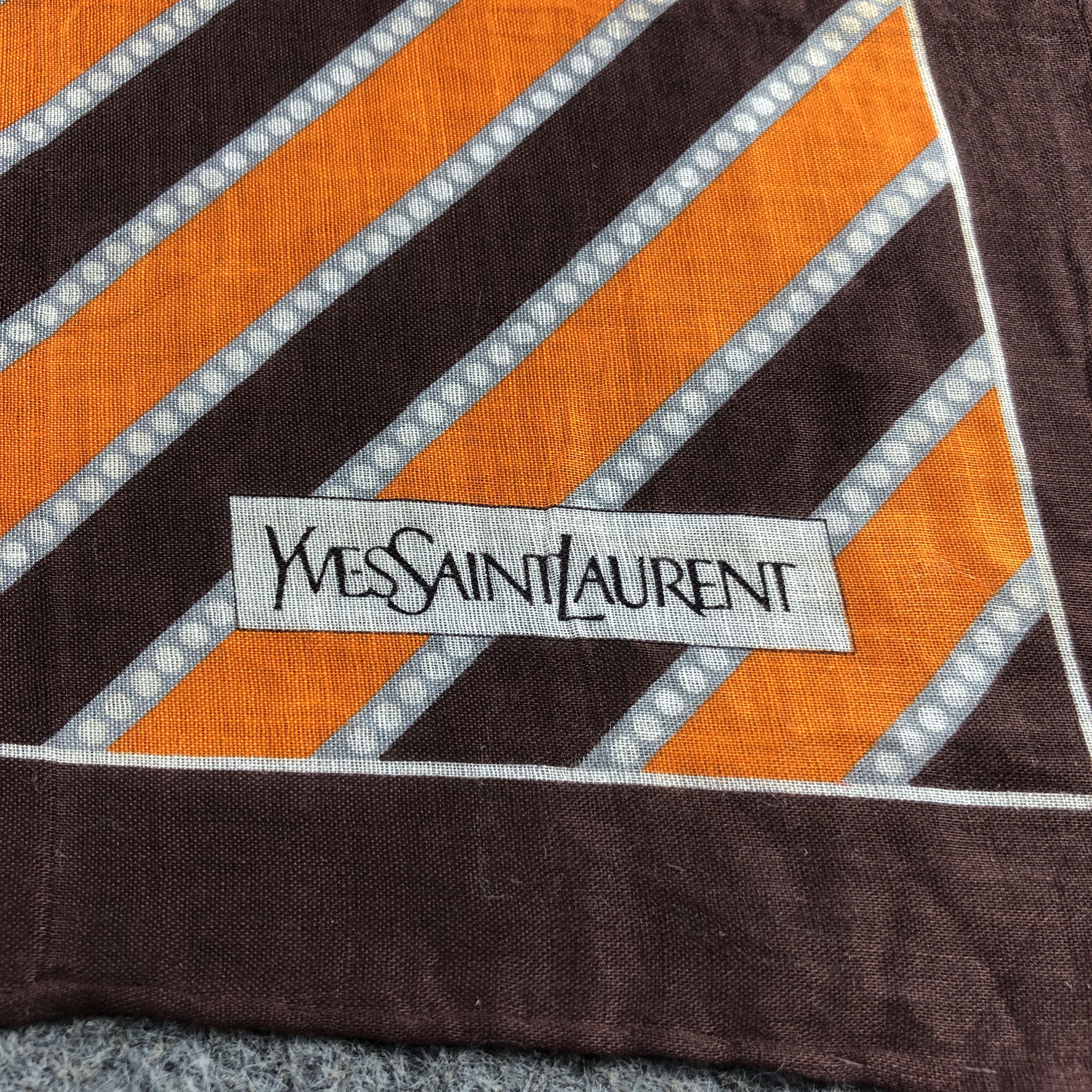 Yves Saint Laurent Yves Saint Laurent Handkerchief Neckerchief Bandana H2640 Size ONE SIZE - 3 Thumbnail