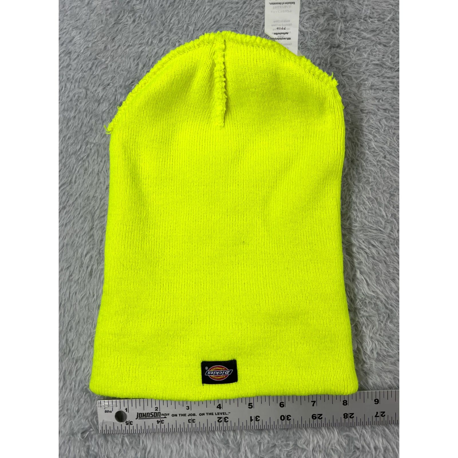 Dickies Dickies Beanie Toque Adult One Size Neon Yellow Knit 100% Acrylic Workwear Ski Hat Men Yellow Knit Beanie 90s Outdoor Logo Mens Size ONE SIZE - 5 Thumbnail