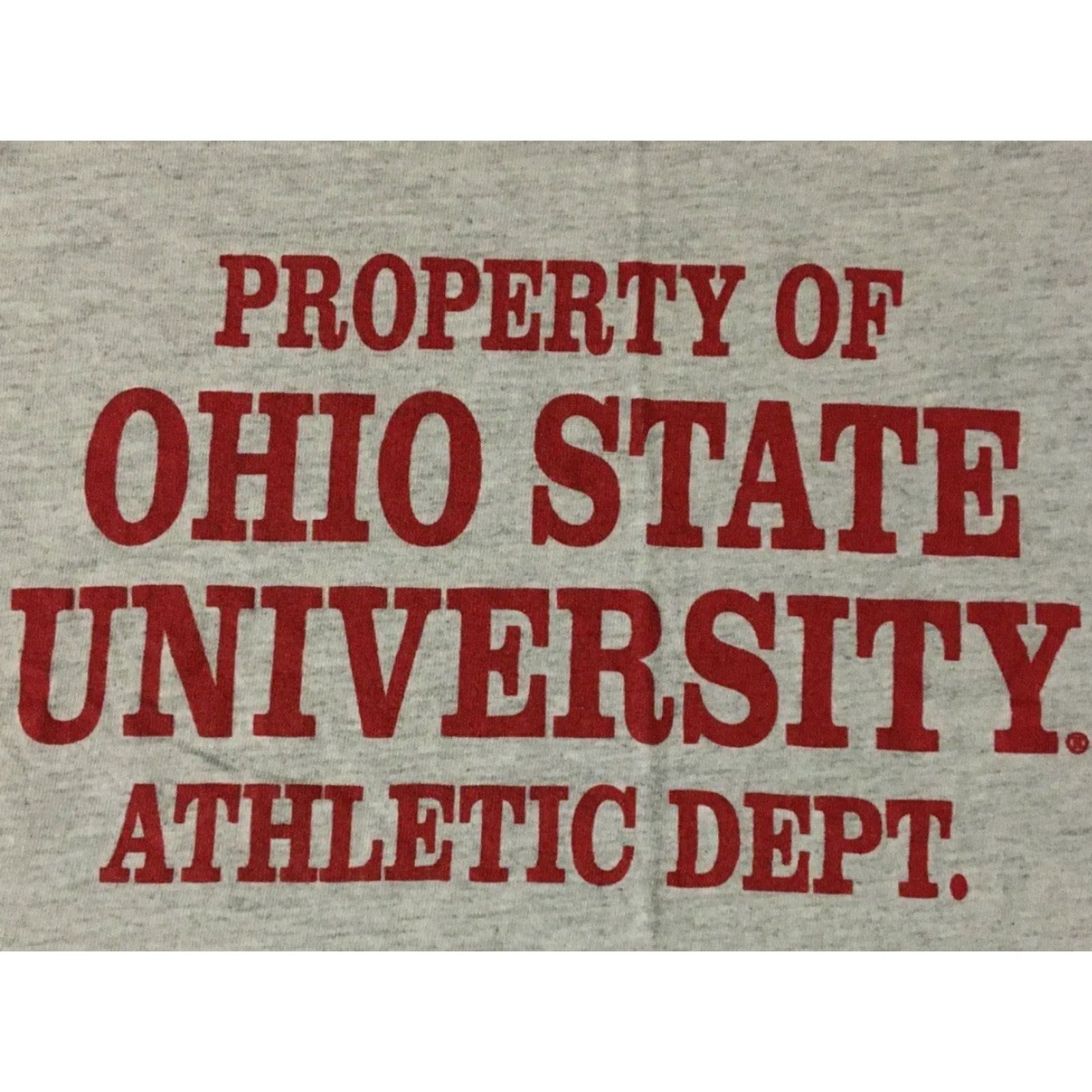 Vintage VINTAGE 90s Ohio State Spellout Shirt XL Gray Men T-Shirt University College Baseball Track & Field PE Buckeyes Size US XL / EU 56 / 4 - 2 Thumbnail