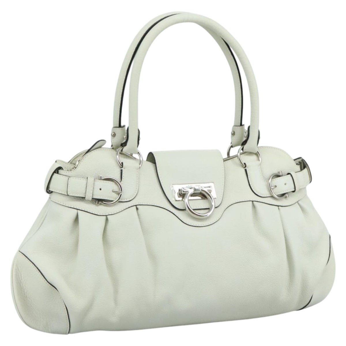 Salvatore Ferragamo Salvatore Ferragamo Marisa Satchel Leather Size ONE SIZE - 1 Thumbnail