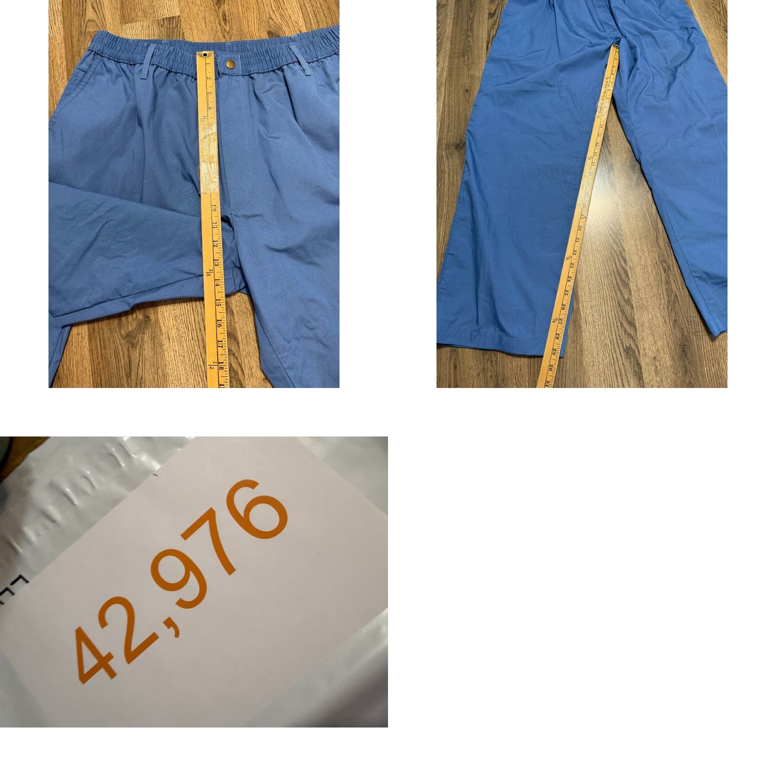 Haband Haband Casual Joe Pants Men's Medium Blue Pull On Stretch Waist High Rise Straight Leg / Chino Style Size US 31 - 8 Thumbnail