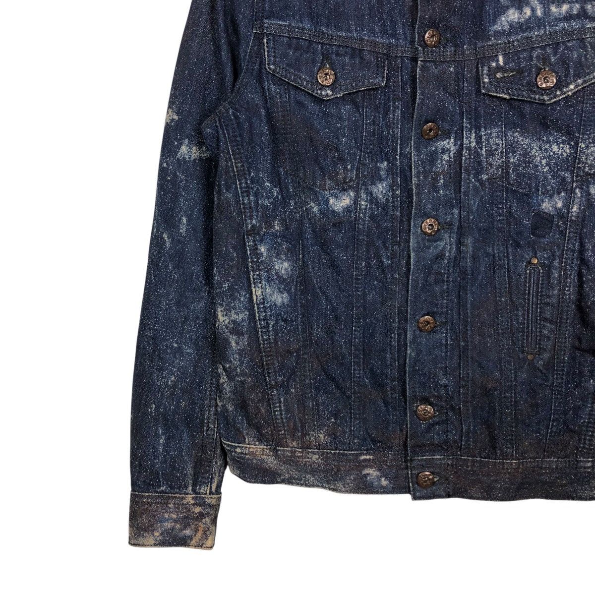 Diesel 📌Biker Denim Jacket Rusty Distressed Design Diesel Size XS / US 0-2 / IT 36-38 - 5 Thumbnail