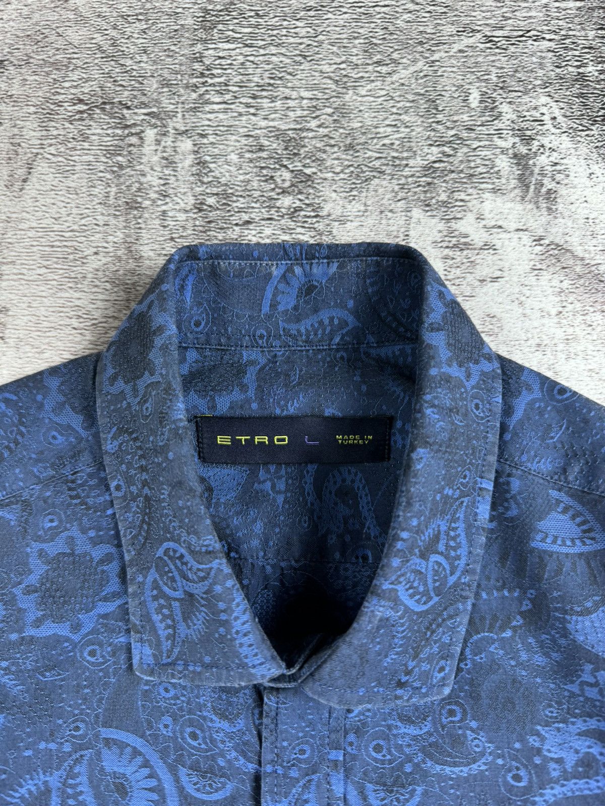 Etro Vintage Etro Milano Full Monogram Tie Dye Streetwear Shirt Size US L / EU 52-54 / 3 - 10 Thumbnail