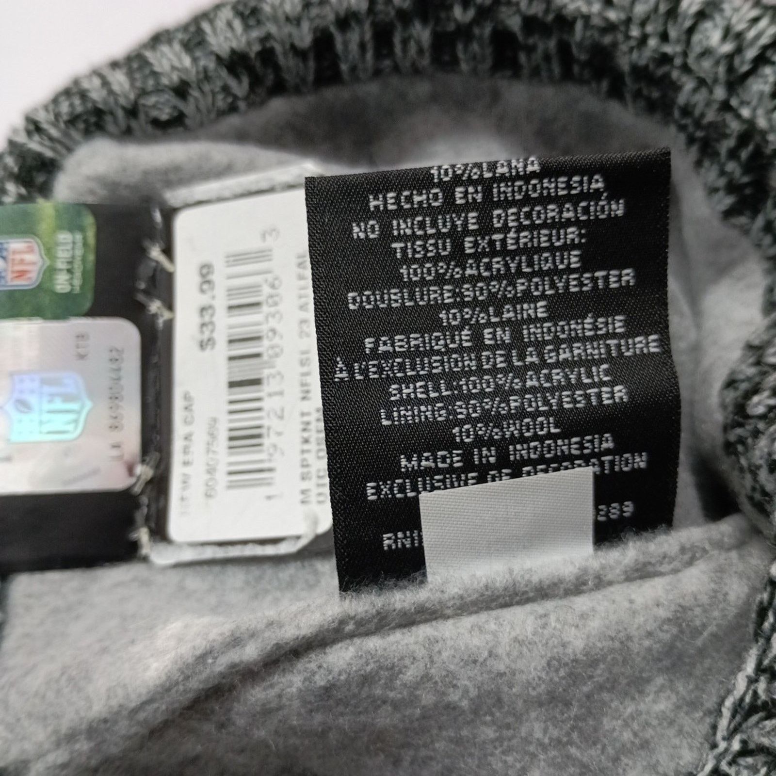 New Era Atlanta Falcons New Era Sideline Official Knit Beanie Hat Size ONE SIZE - 3 Thumbnail