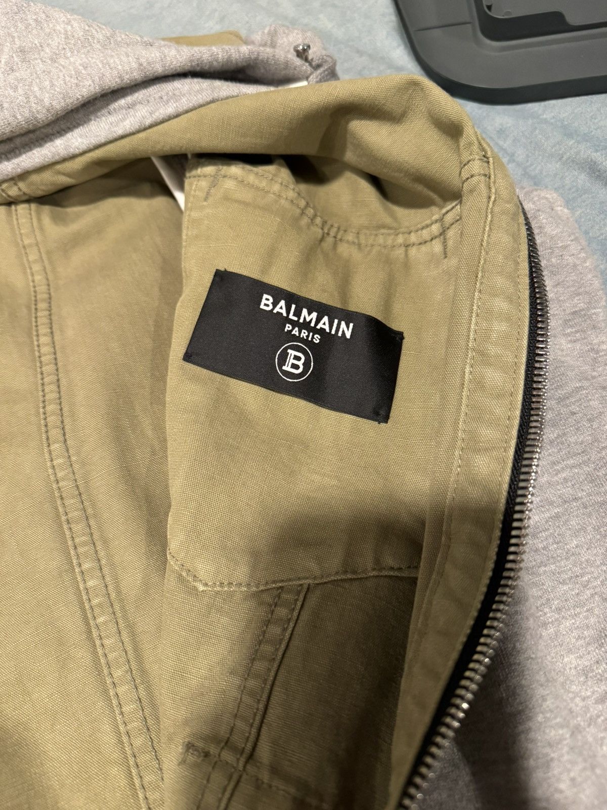 Balmain Balmain Denim Jacket W/ Cotton Sleeves Size US L / EU 52-54 / 3 - 3 Thumbnail