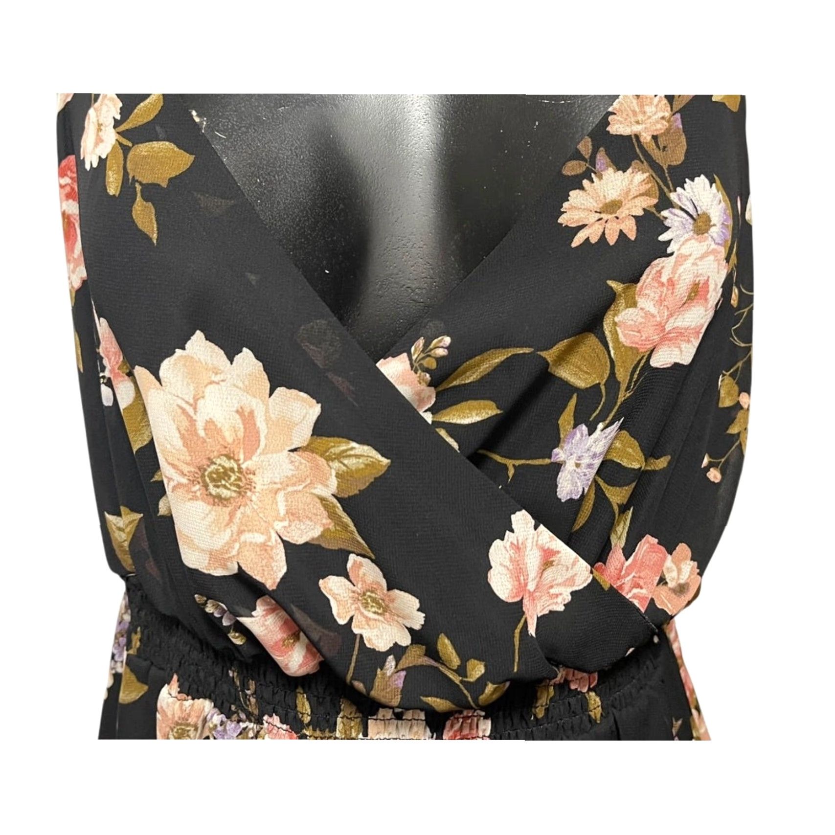 Vintage Just Found Maxi Dress 1X Floral Spaghetti Strap Lined New Size XL / US 12-14 / IT 48-50 - 3 Thumbnail