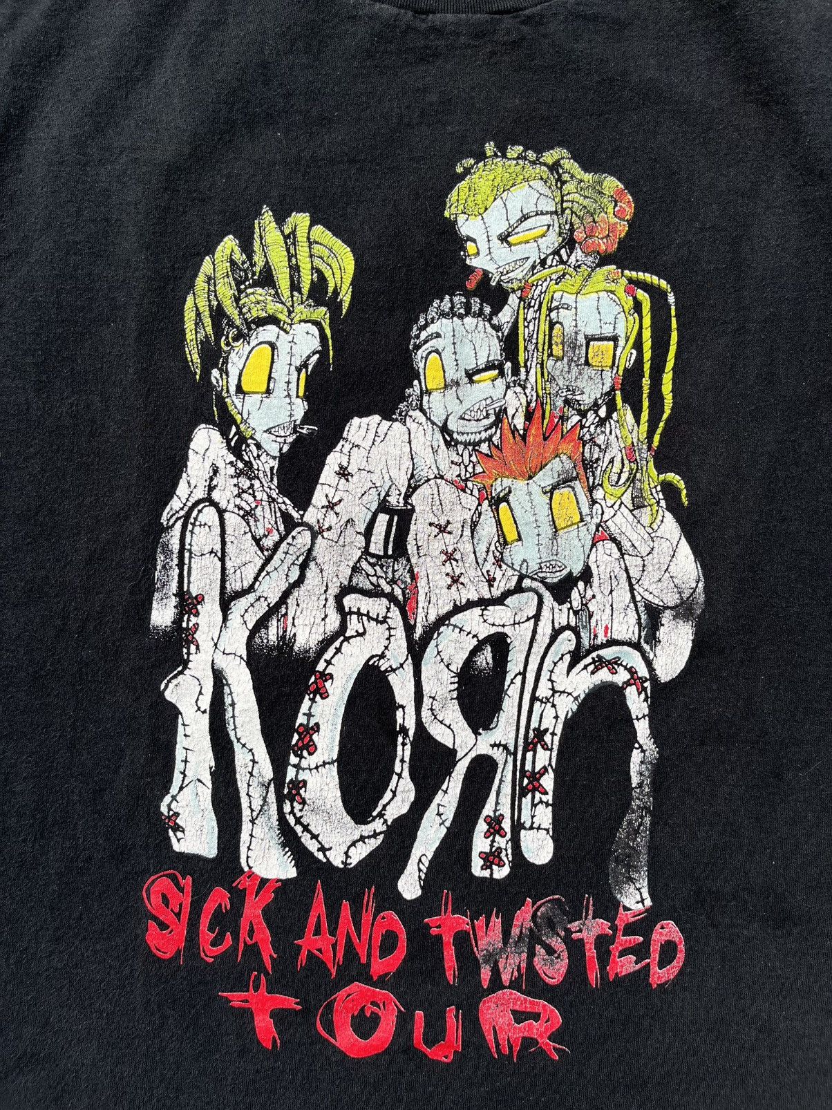 Vintage Korn Sick and twisted t-shirt Size US L / EU 52-54 / 3 - 2 Thumbnail