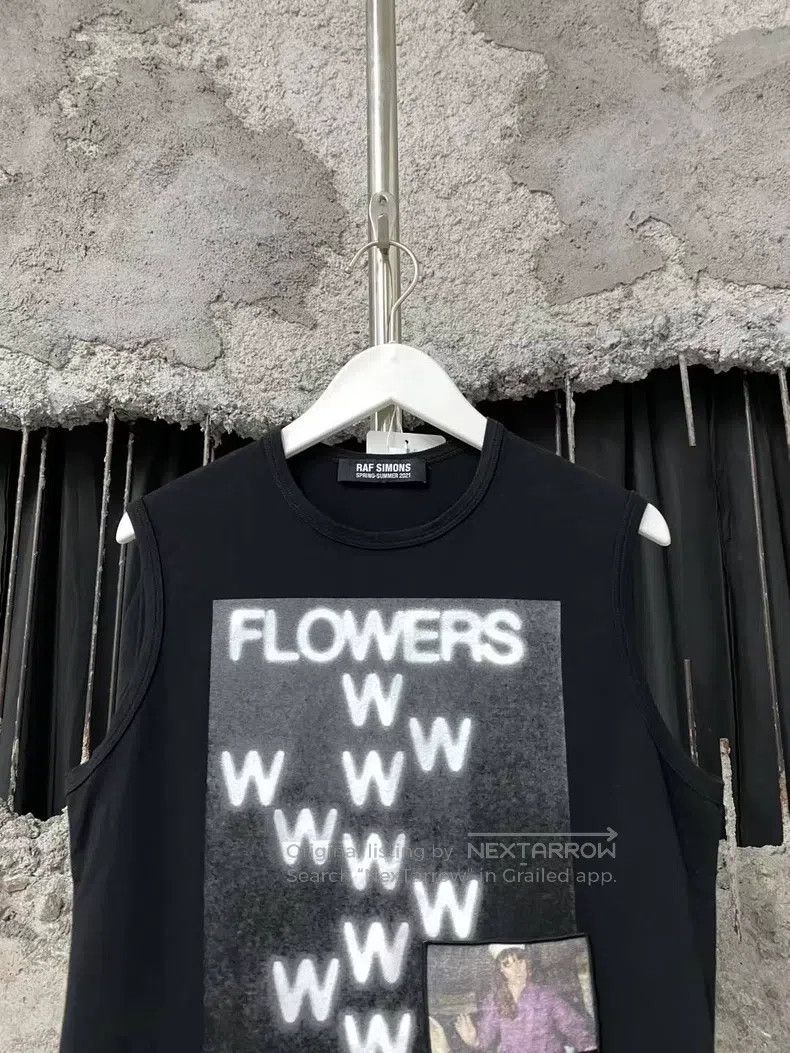 Raf Simons Raf simons 2021 Spring and Summer Floral Letter Print Vest Size US M / EU 48-50 / 2 - 3 Thumbnail