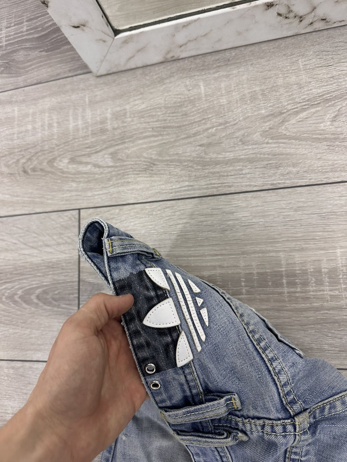 Diesel Diesel x Adidas Light Distressed Y2K Jeans Size US 32 / EU 48 - 8 Thumbnail