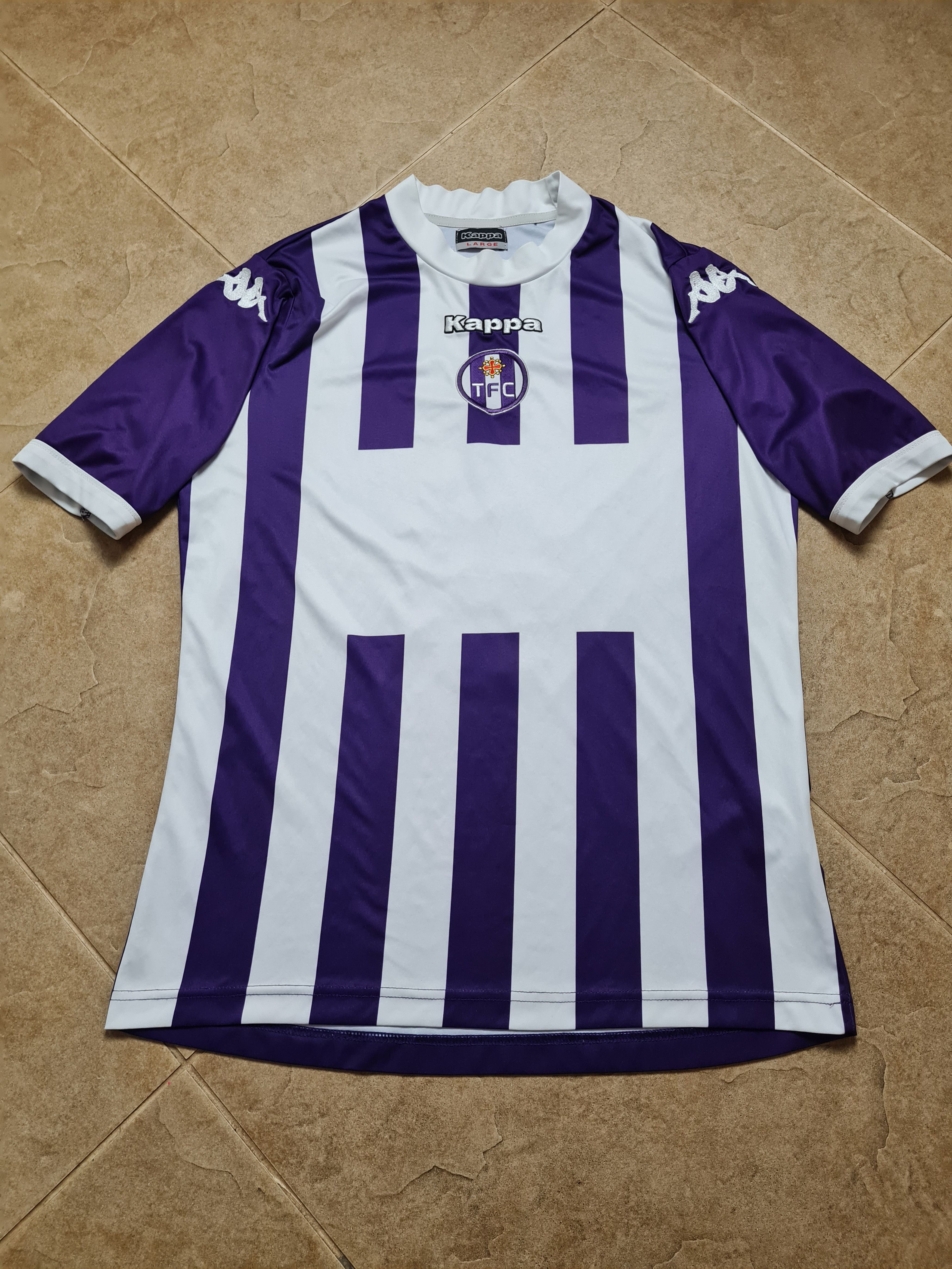 Kappa Football Jersey Maillot Toulouse Kappa #9 VintageTFC Soccer Size US L / EU 52-54 / 3 - 6 Thumbnail