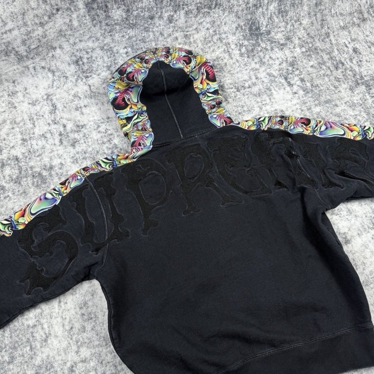 Supreme Supreme Skulls Big Logo ‘Black’ Zip Hoodie Size US S / EU 44-46 / 1 - 5 Thumbnail