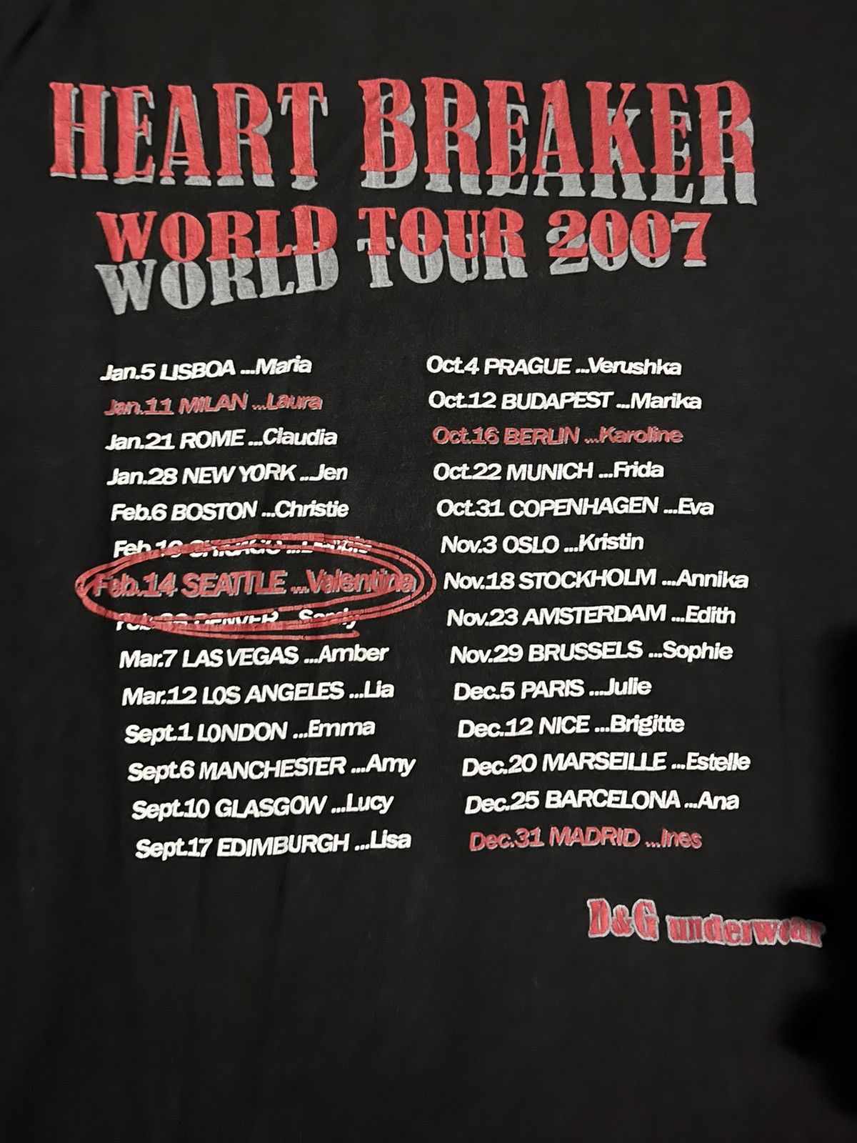 Dolce & Gabbana × Vintage Dolce & Gabbana Heartbreaker Valentines 2007 Tee Size US XL / EU 56 / 4 - 1 Thumbnail