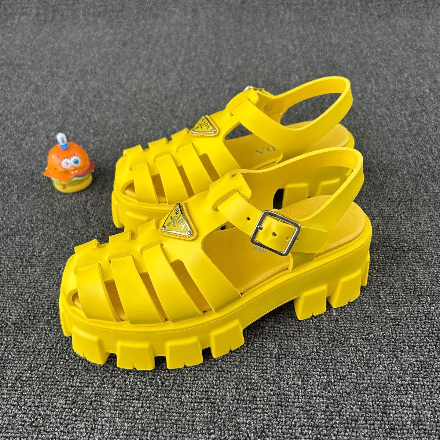 Prada Prada Yellow Platform Sandal HB6844 Size 37 Size US 6.5 / IT 36.5 - 1 Thumbnail