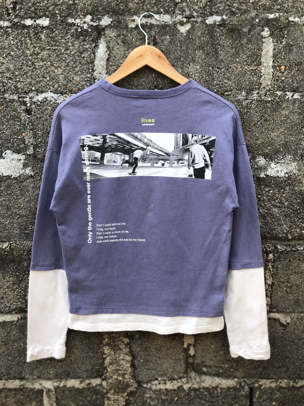 Girl Skateboards ⚡️Vintage Lives Skate Board Printed Long Sleeve Shirt Size S / US 4 / IT 40 - 1 Thumbnail