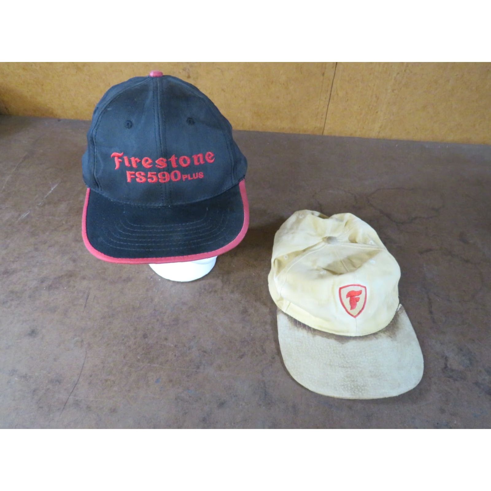 Vintage VINTAGE Glidden Firestone FS 590 Plus USA Trucker Hat Adjustable Nylon White Men Men Trucker Hat 80s 60s 70s USA Size ONE SIZE - 2 Thumbnail